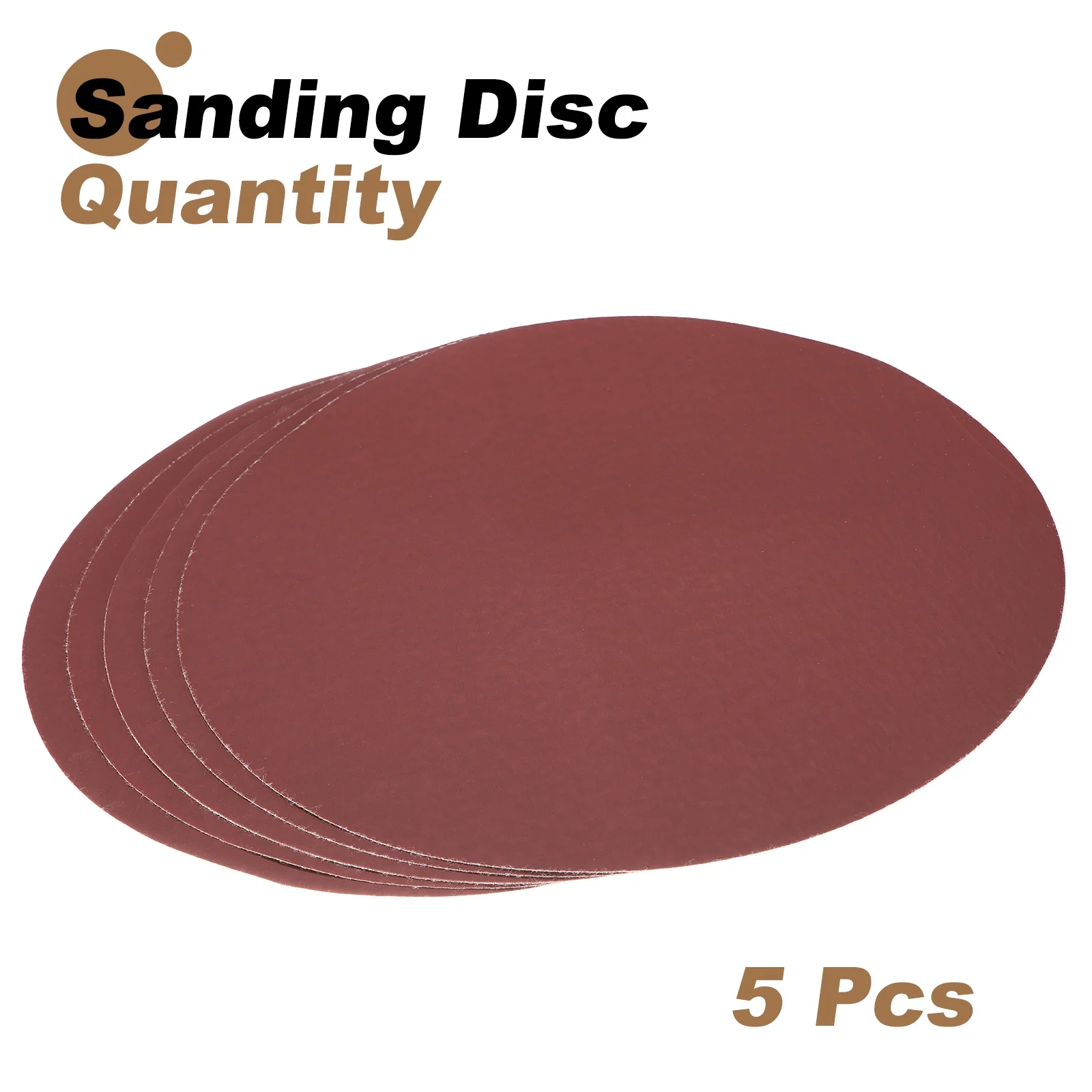 Uxcell 5pcs 12" Hook and Loop Sanding Discs 1500 Grits Aluminum Oxide Sandpapers - Image 3