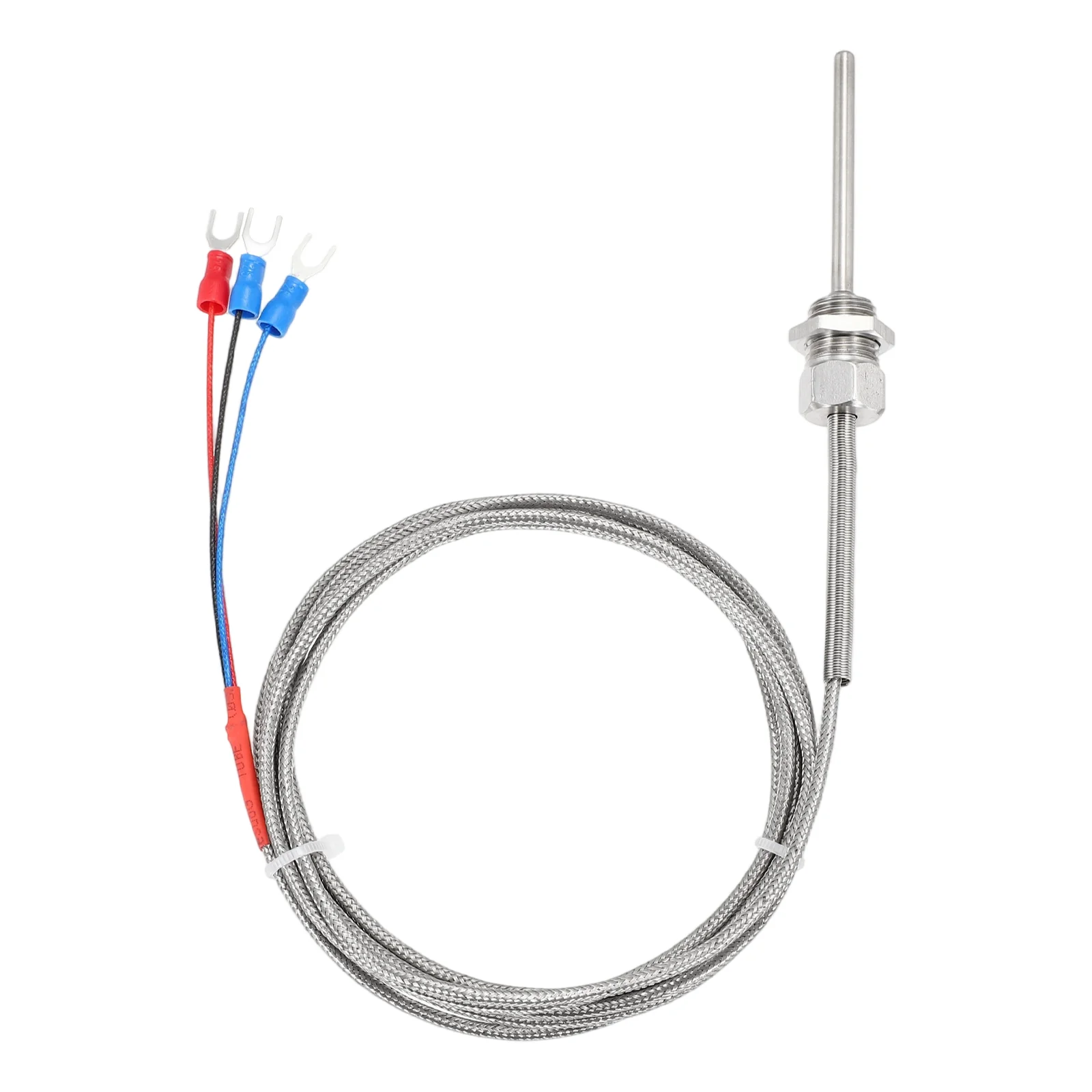 PT100 RTD Thermocouple Stainless Steel NPT1/4 -50 to 500C 6.6ft 4x50mm