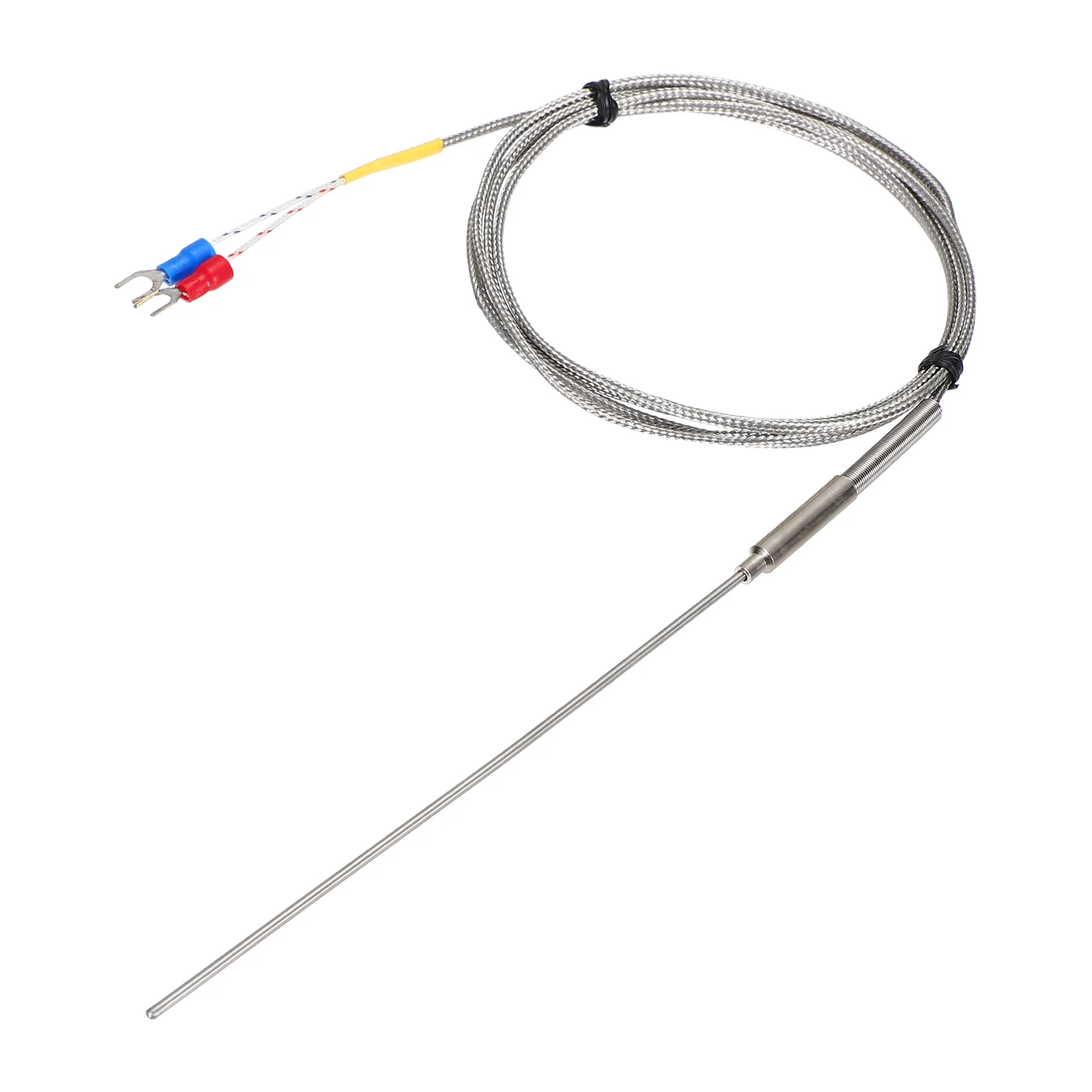 E Type Temperature Sensor Probe 1.5M Cable 2x150mm Probe Thermocouple