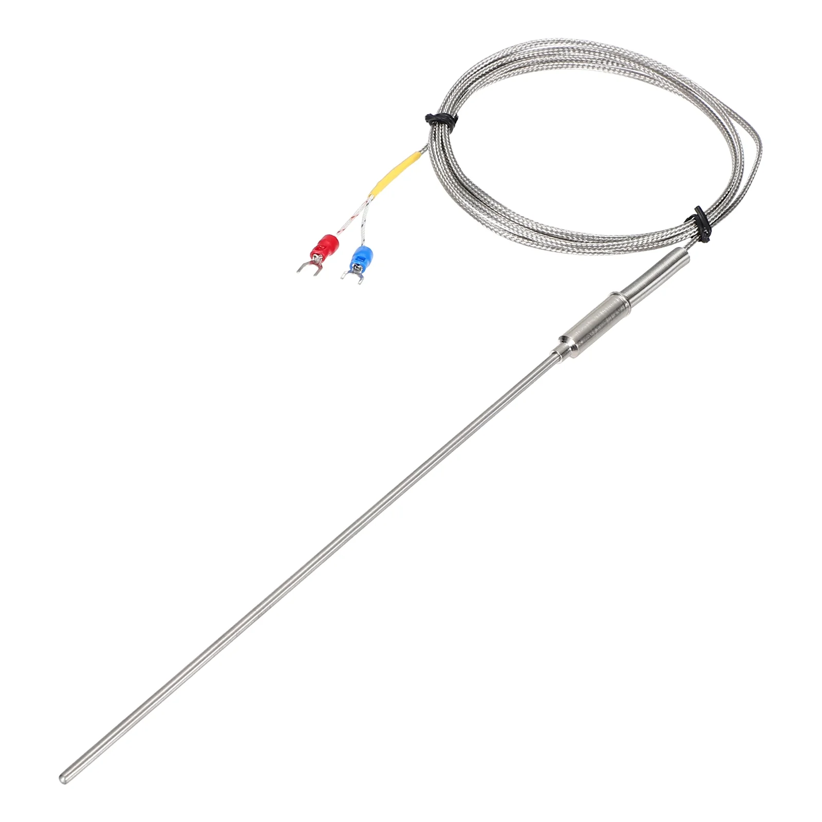 K Type Thermocouple Temperature Sensor Probe 3x200mm 4.9ft Wire 0-1100°C