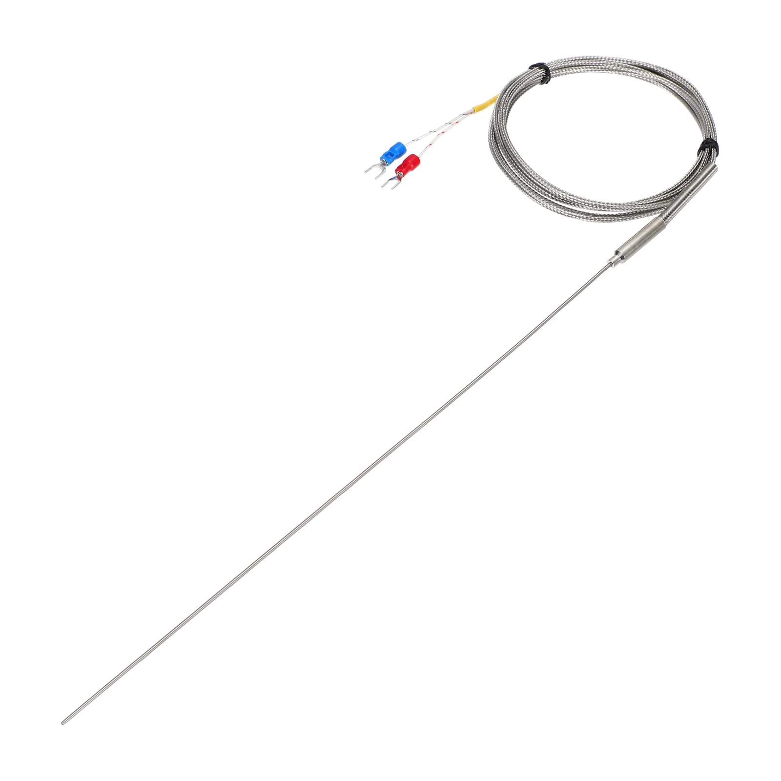 K Type Thermocouple Temperature Sensor Probe 1.5x300mm 6.6ft Wire 0-1100°C