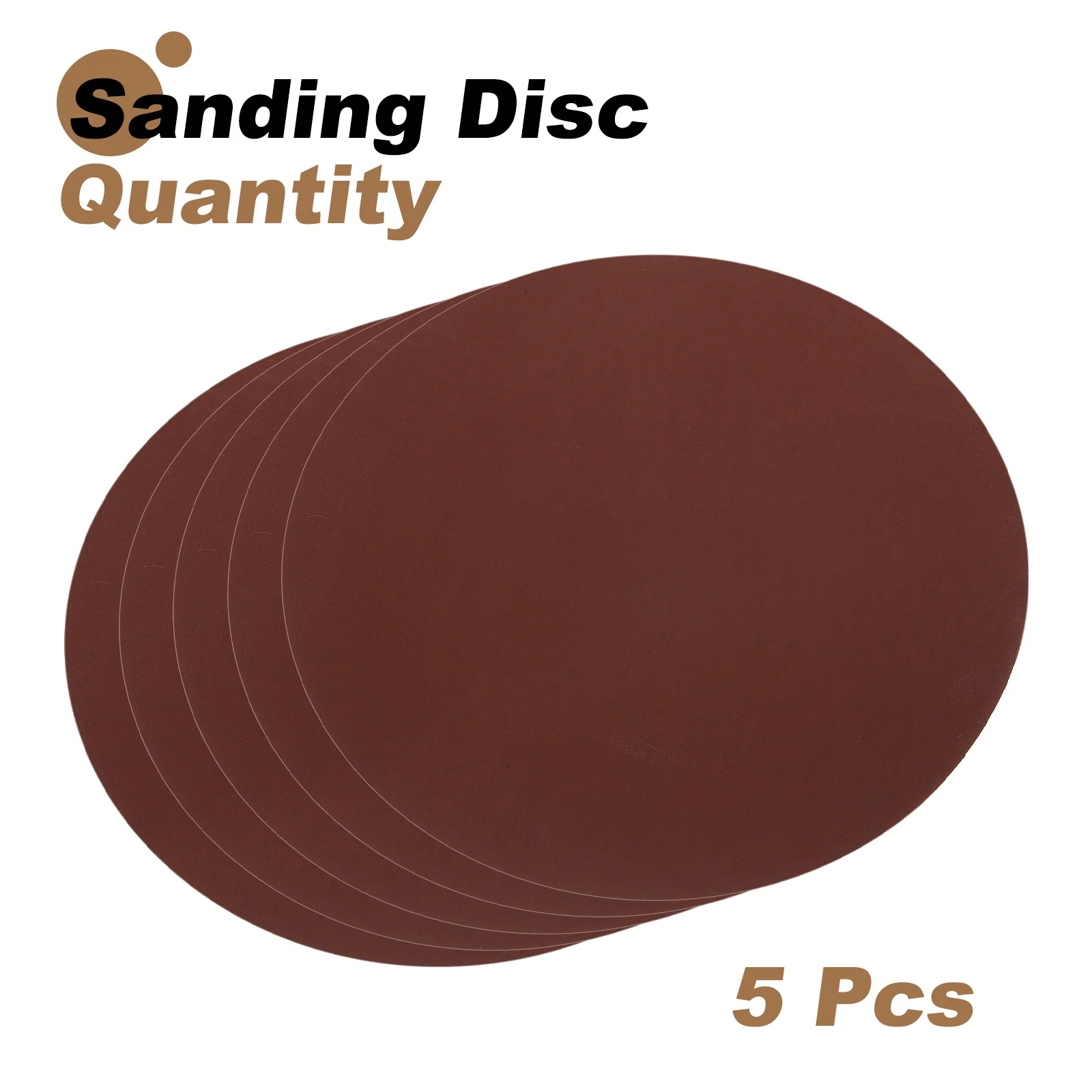 Uxcell 5pcs 8" PSA Sanding Discs 1200 Grits Aluminum Oxide Sandpapers Self Adhesive - Image 3