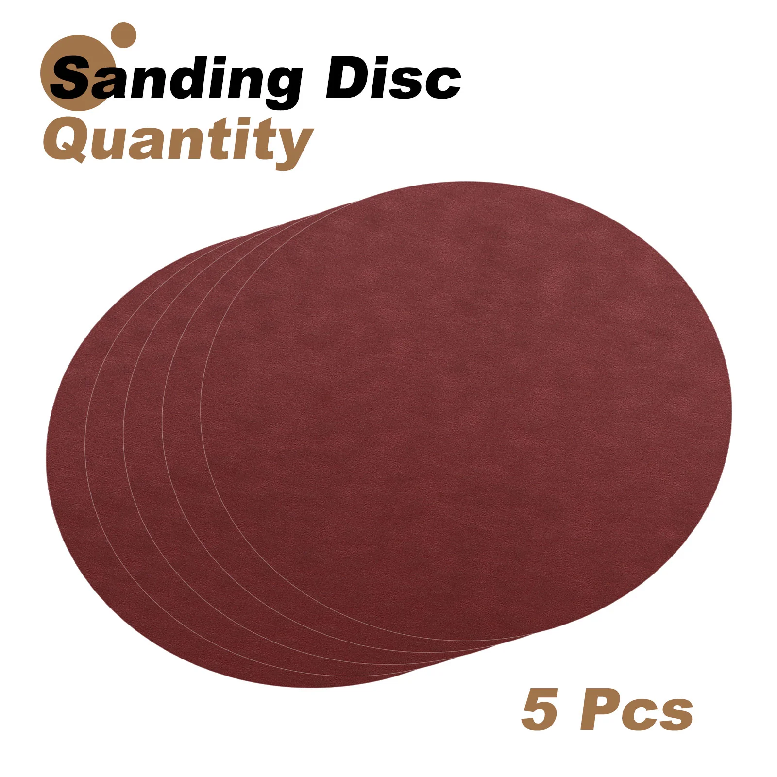 Uxcell 5pcs 8" PSA Sanding Discs 2000 Grits Aluminum Oxide Sandpapers Self Adhesive - Image 3