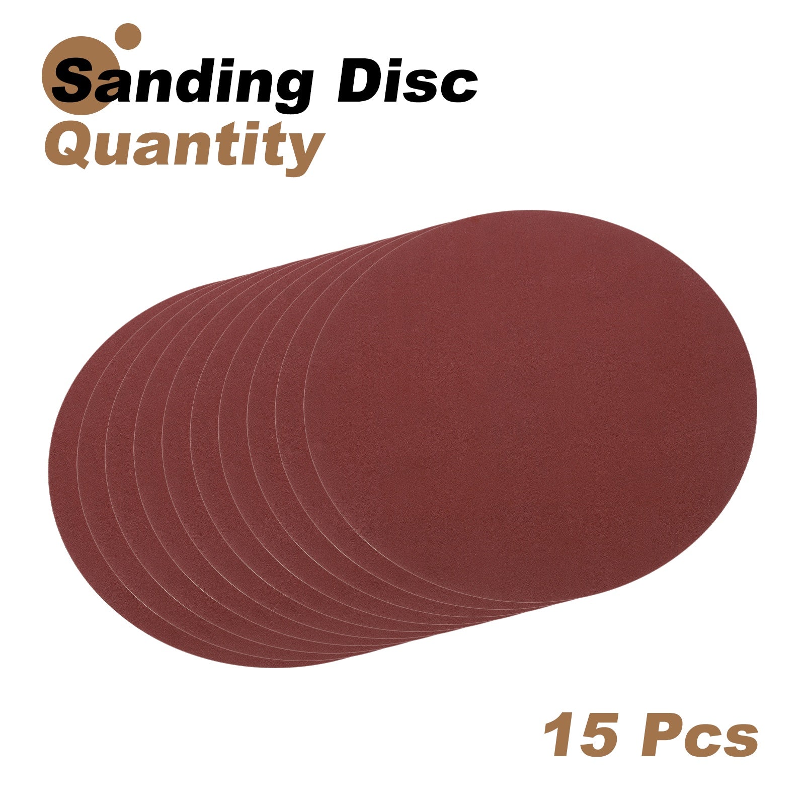 Uxcell 15pcs 8" PSA Sanding Discs 240 Grits Aluminum Oxide Sandpapers Self Adhesive - Image 3