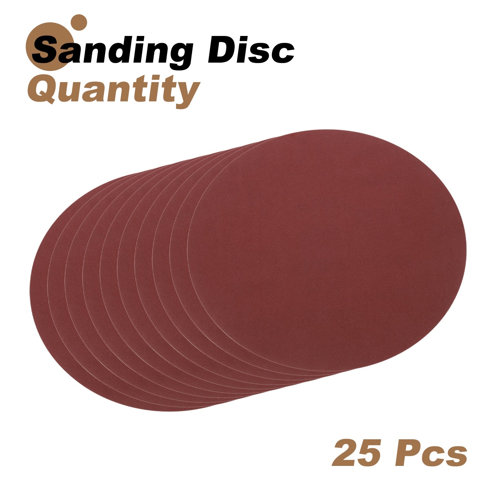 Uxcell 25pcs 8" PSA Sanding Discs 240 Grits Aluminum Oxide Sandpapers Self Adhesive - Image 3