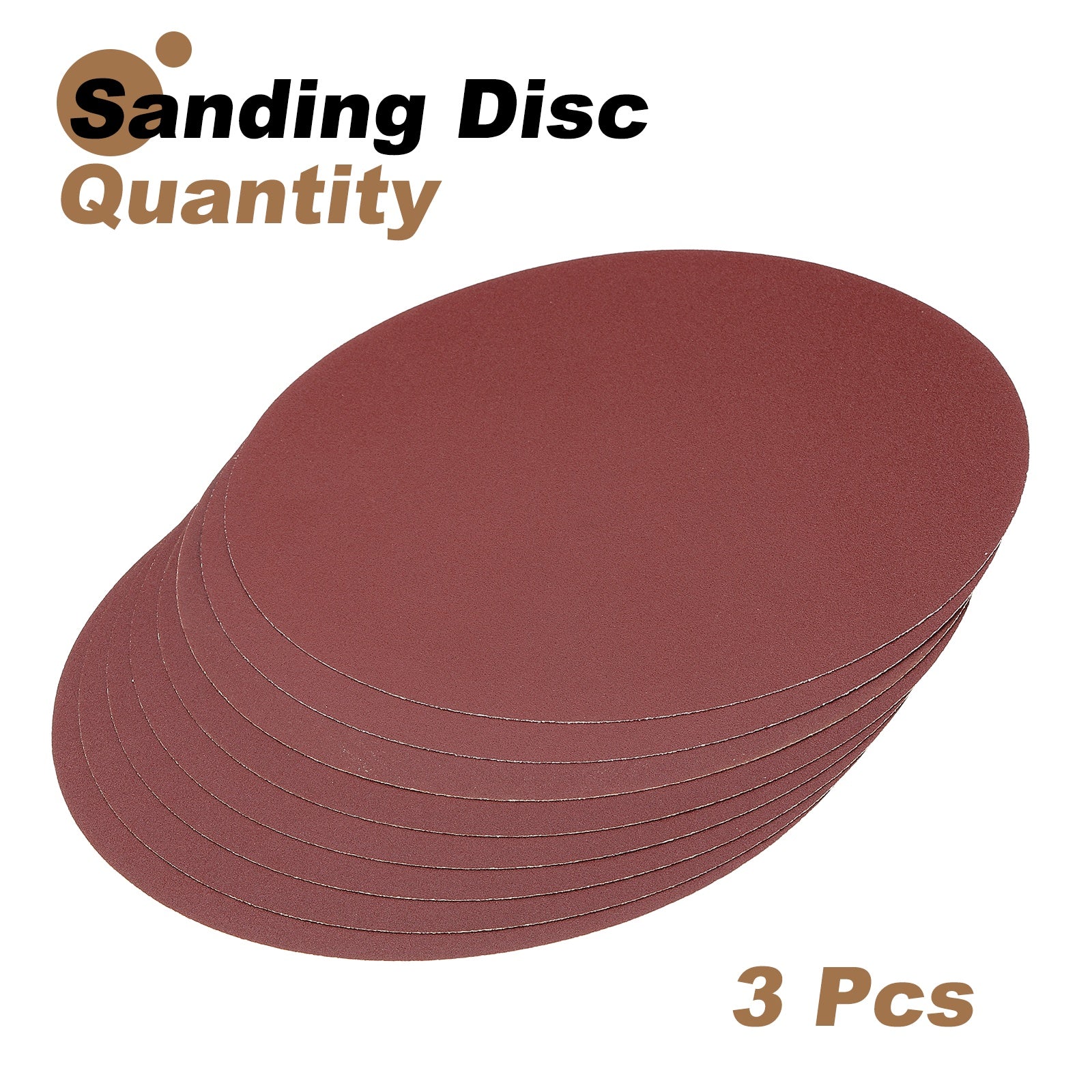Uxcell 8pcs 10" PSA Sanding Discs 150 Grits Aluminum Oxide Sandpapers Self Adhesive - Image 3