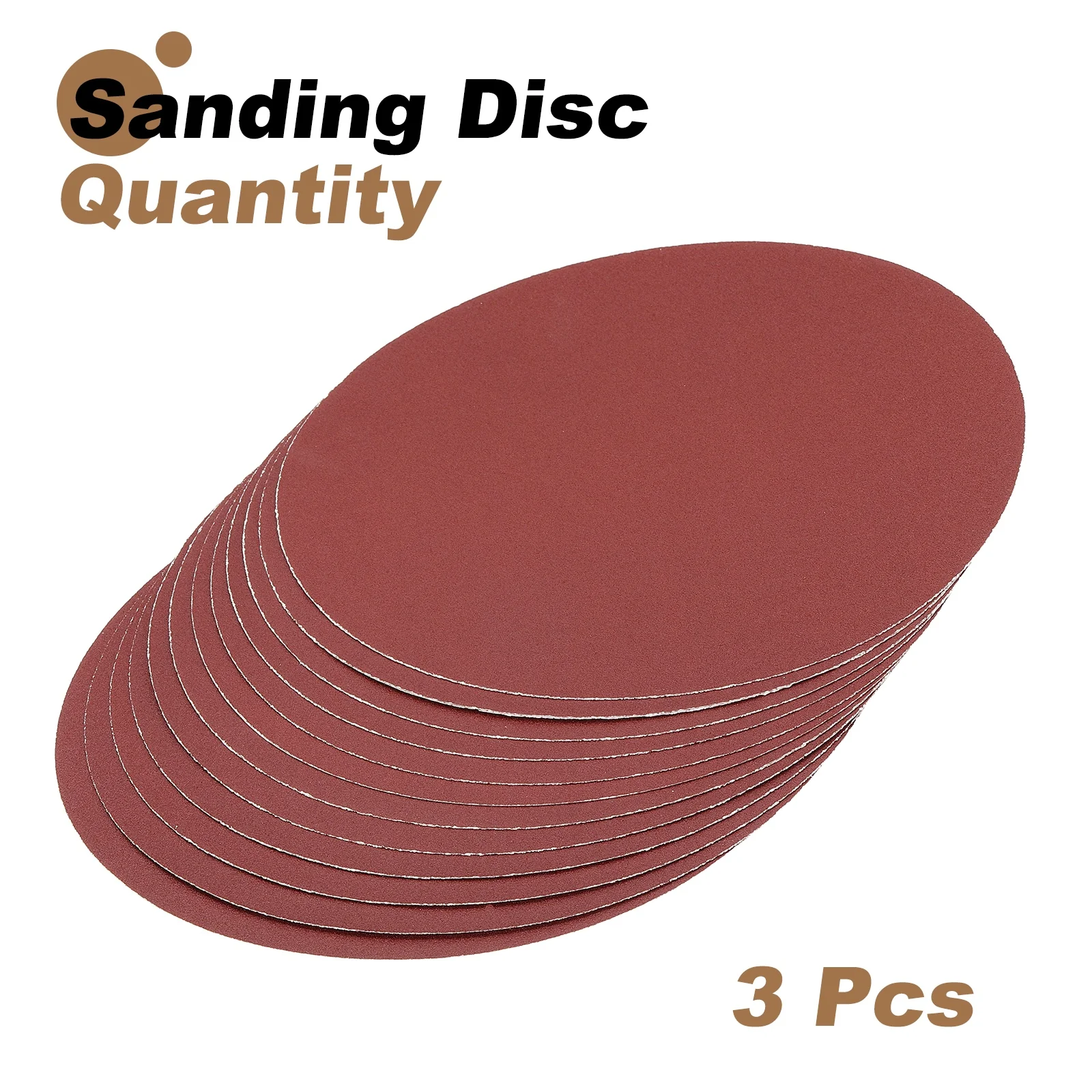 Uxcell 12pcs 10" PSA Sanding Discs 120 Grits Aluminum Oxide Sandpapers Self Adhesive - Image 3
