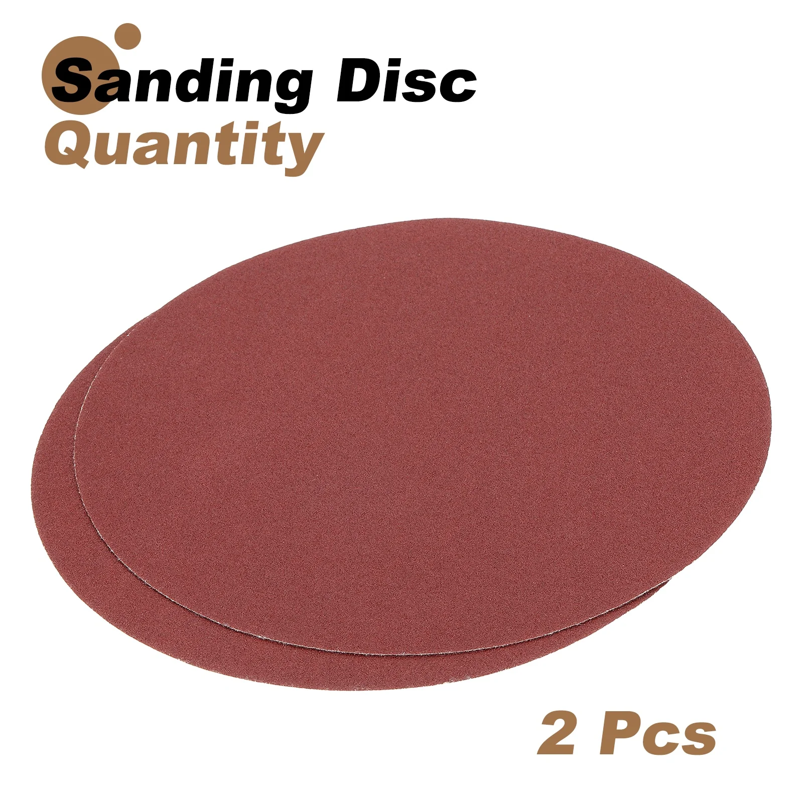Uxcell 2pcs 10" Hook and Loop Sanding Discs 80 Grits Aluminum Oxide Sandpapers - Image 3