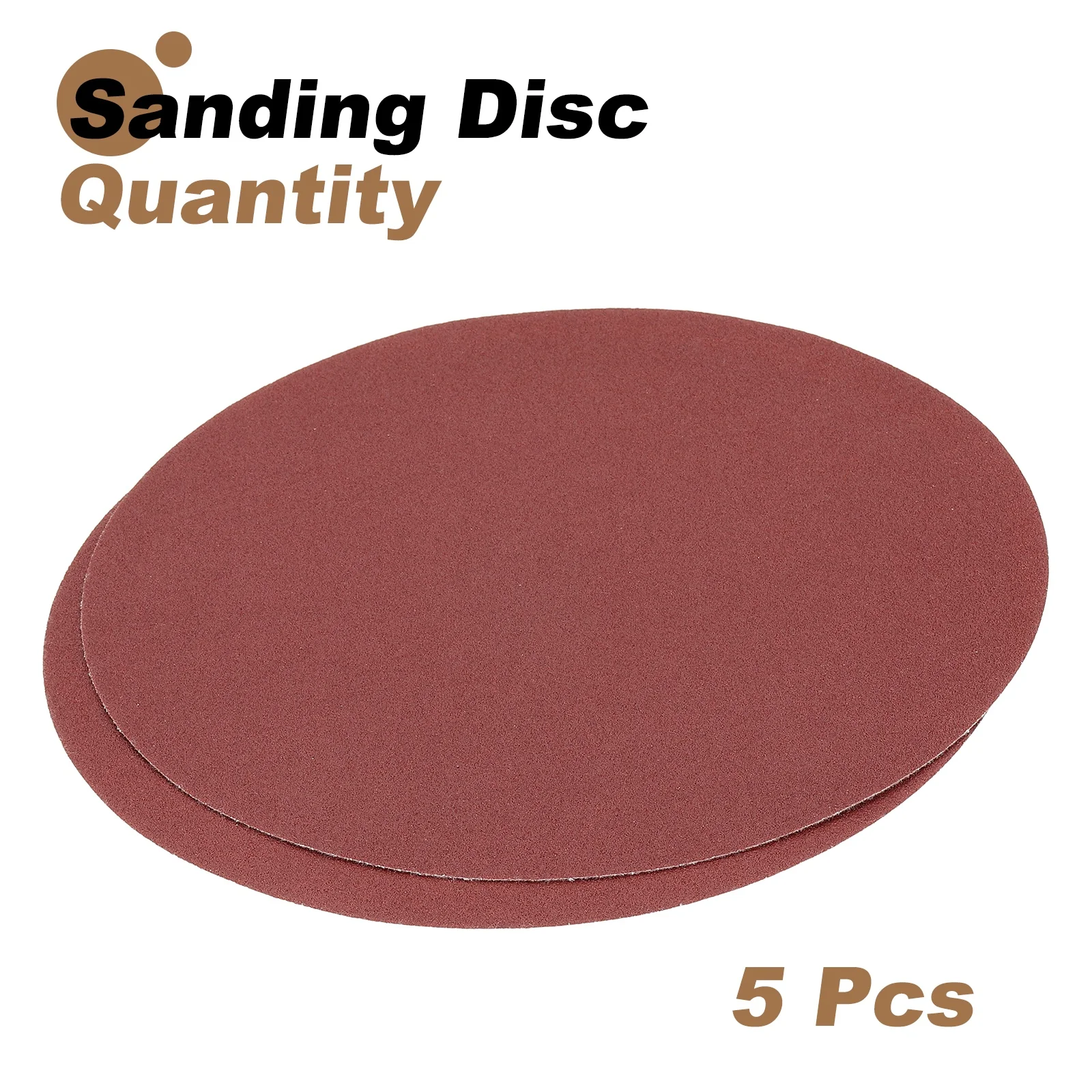 Uxcell 5pcs 10" Hook and Loop Sanding Discs 100 Grits Aluminum Oxide Sandpapers - Image 3