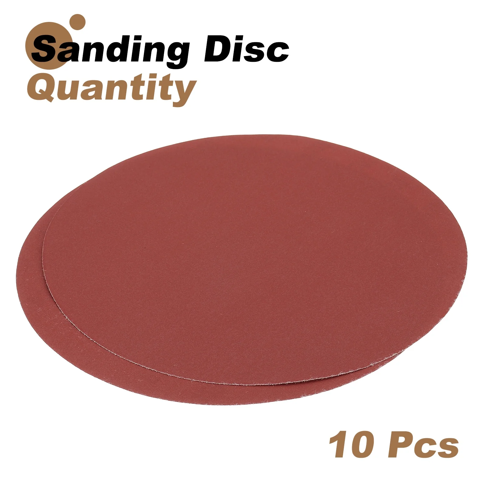 Uxcell 10pcs 10" Hook and Loop Sanding Discs 320 Grits Aluminum Oxide Sandpapers - Image 3