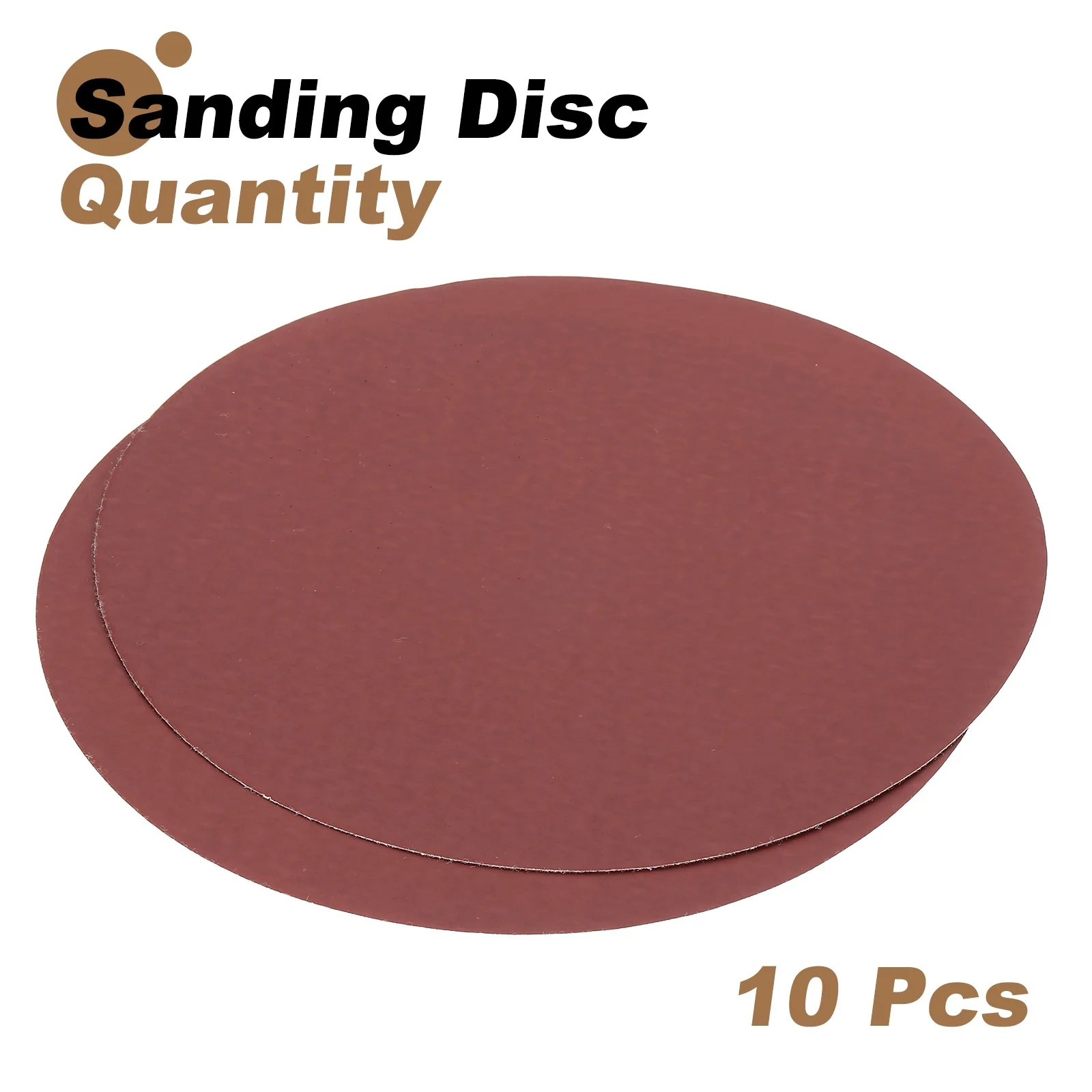 Uxcell 10pcs 10" Hook and Loop Sanding Discs 1500 Grits Aluminum Oxide Sandpapers - Image 3