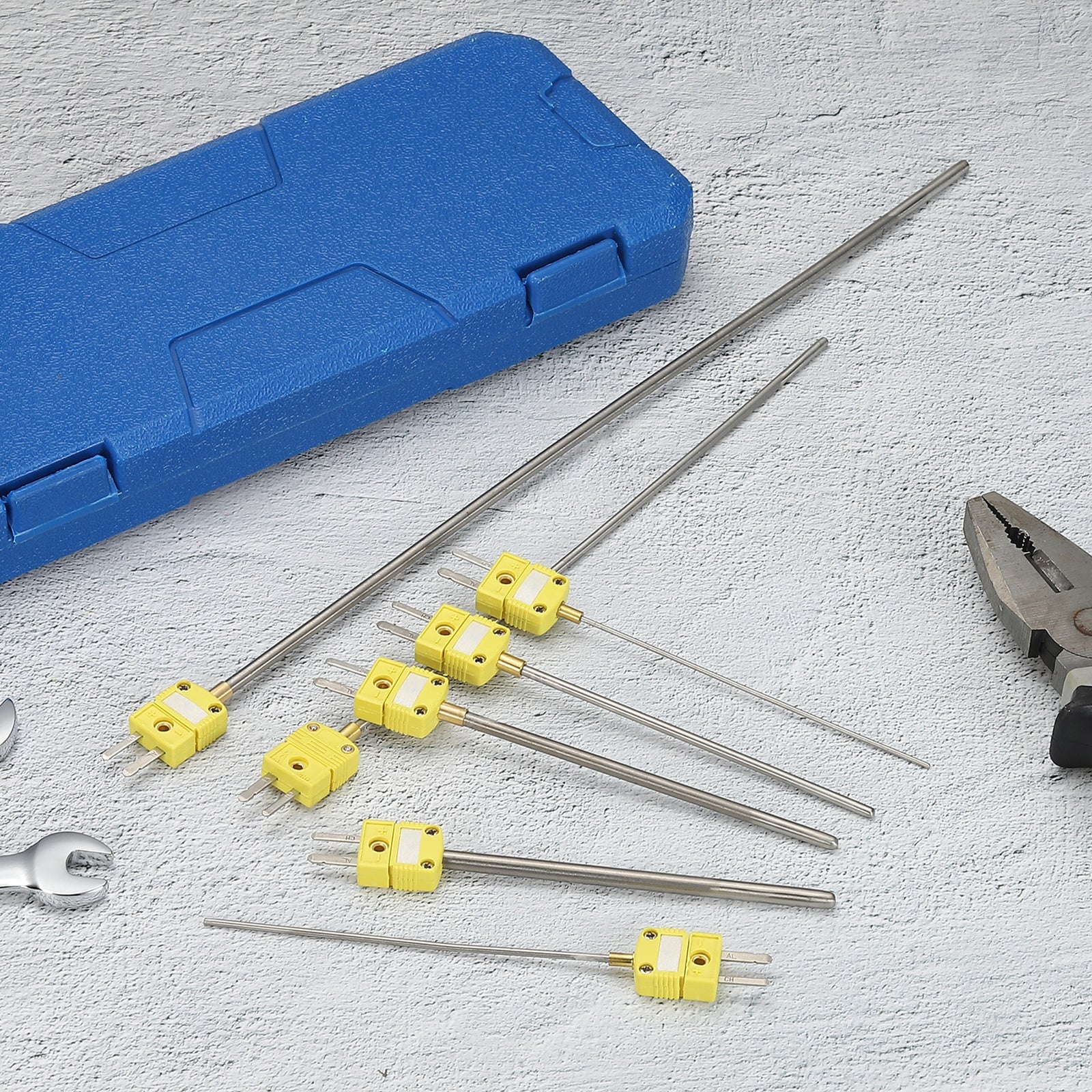 K-Type Thermocouple Temperature Sensor Probes, -40-2012 °F Probe 0.06x11.81 in - Image 4