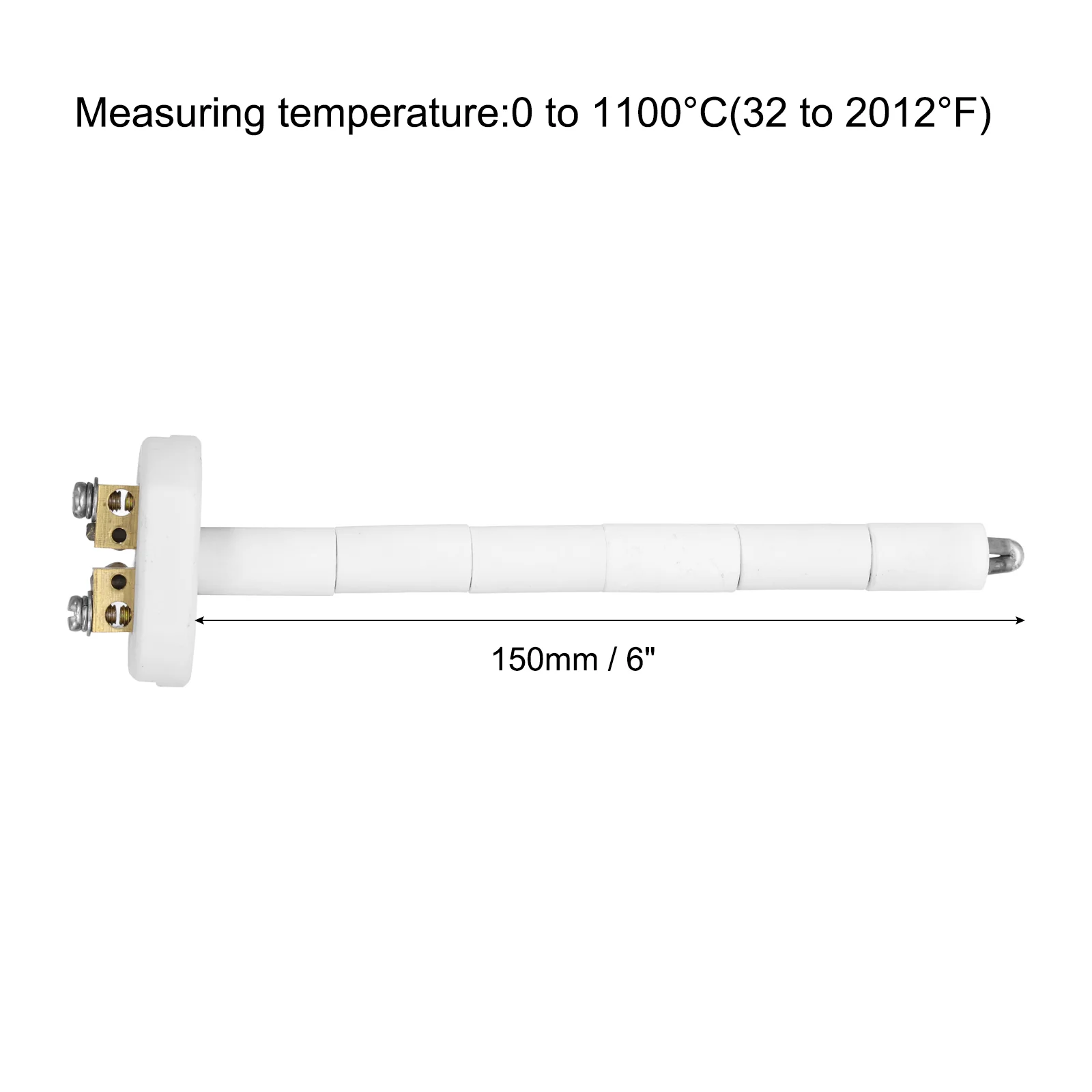 K Type Ceramic Kiln Furnace Thermocouple for Muffle Furnace 3.2x150mm - Image 2