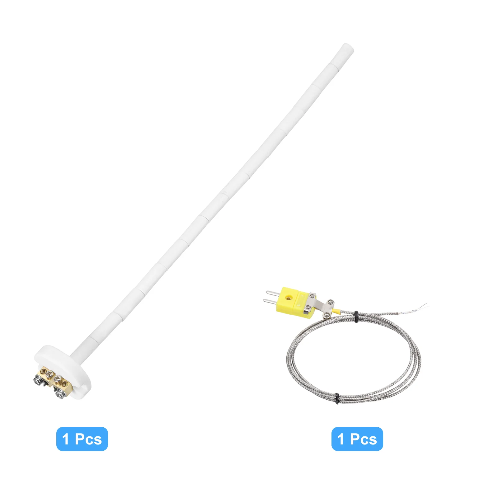 13.7" K Type Thermocouple Probe with 3.3 ft Thermocouple Wire 1.5x350mm - Image 3