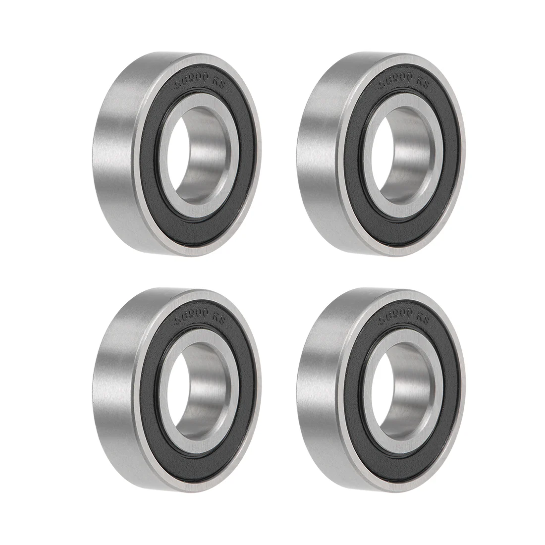 Uxcell Deep Groove Ball Bearings 10x22x6mm Double sealed Stainless Steel 4pcs
