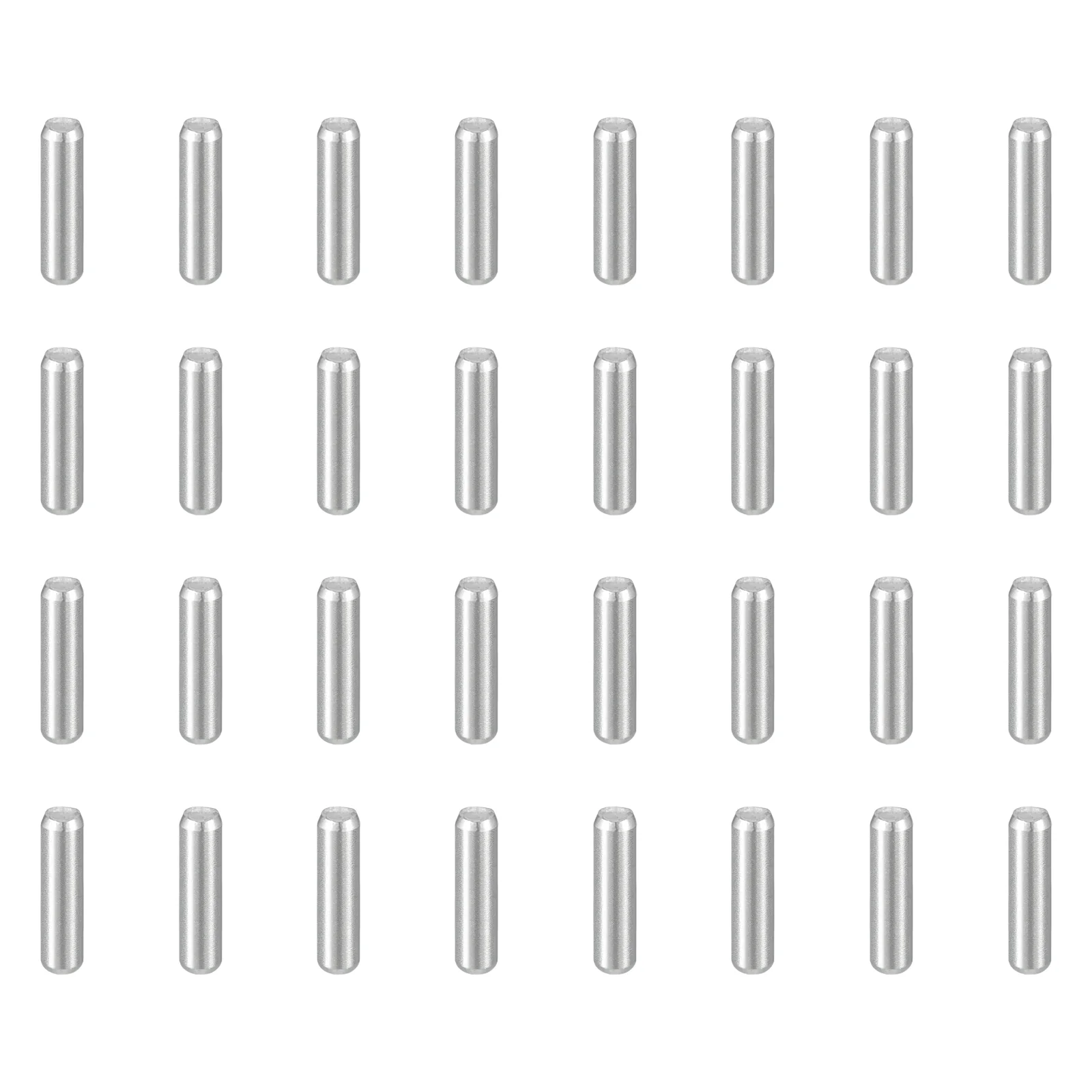 Uxcell 128Pcs M1.5 x 6mm Dowel Pin, 304 Stainless Steel Cylindrical Shelf Support Peg