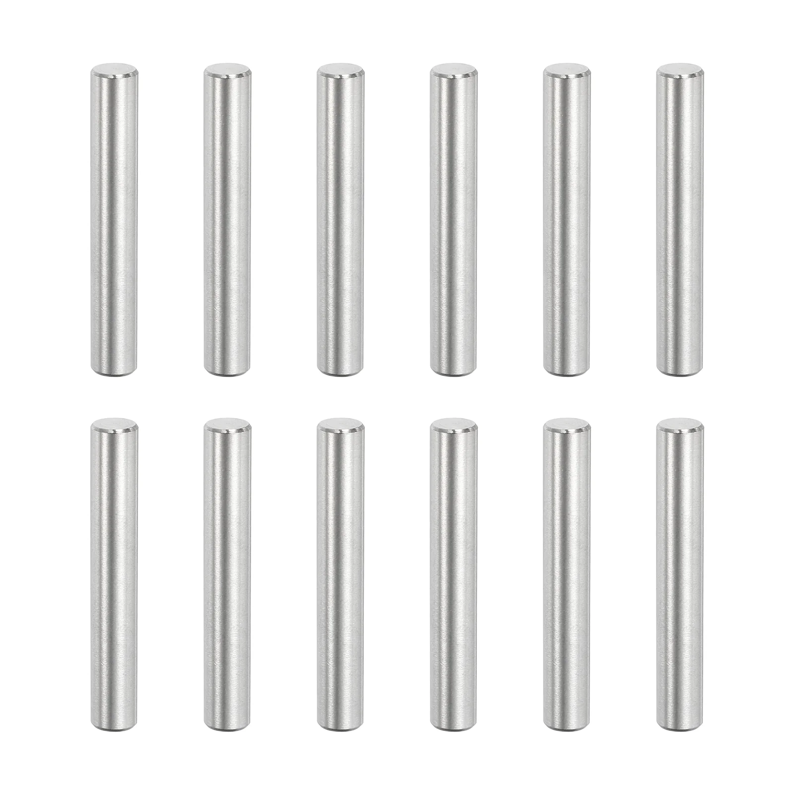 Uxcell 32Pcs M6 x 40mm Dowel Pin, 304 Stainless Steel Cylindrical Shelf Support Peg