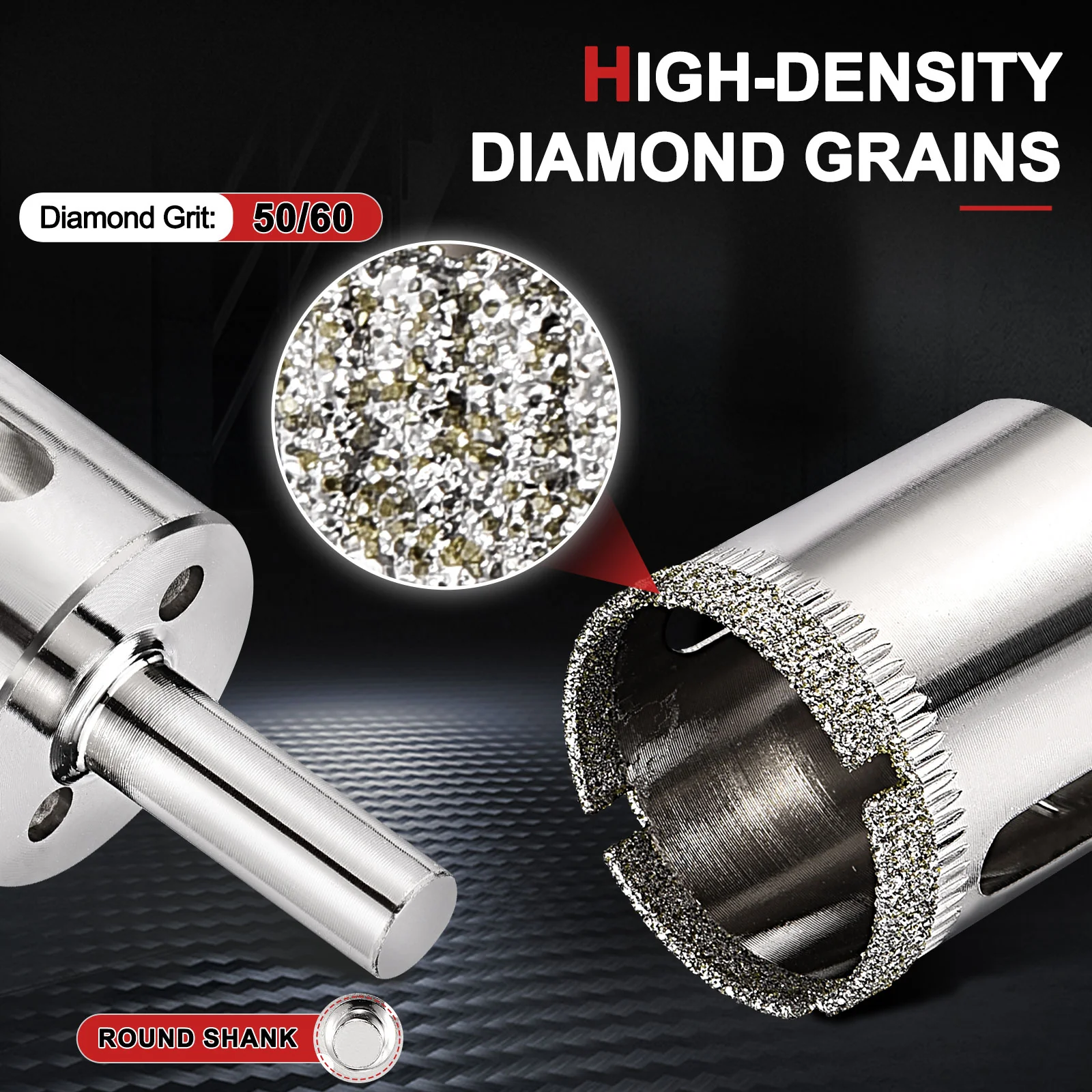 Diamond Hole Saw Set, Diamond Drill Bit for Glass Tile Ceramic - Image 3