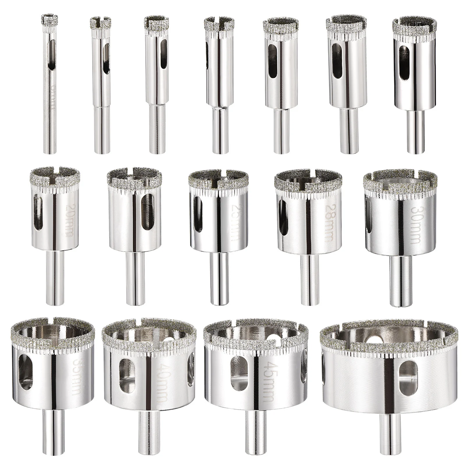 Diamond Hole Saw Set, Diamond Drill Bit for Glass Tile Ceramic - Image 7