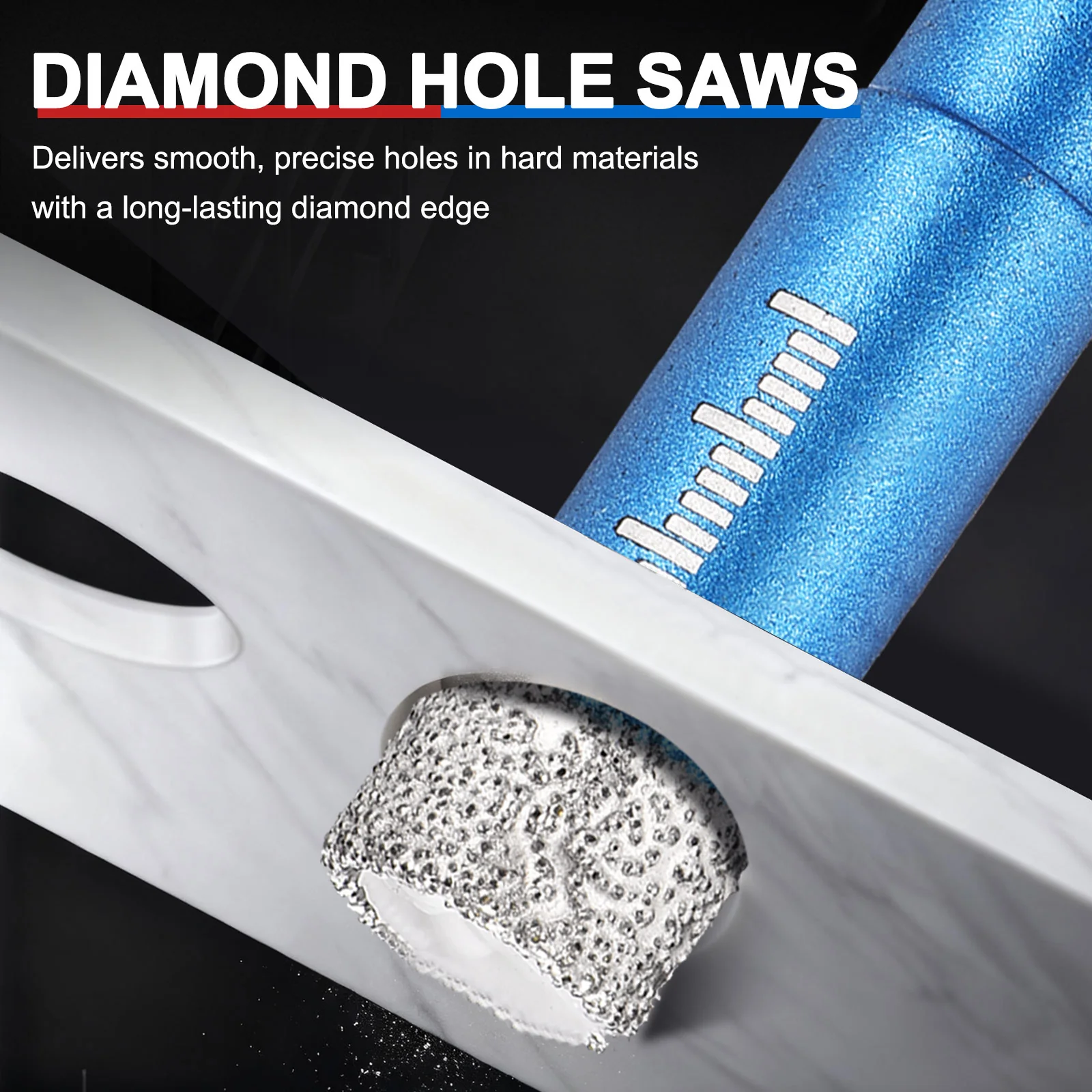 Dry Diamond Drill Bits Set, Diamond Hole Saw for Porcelain Ceramic Marble - Image 29