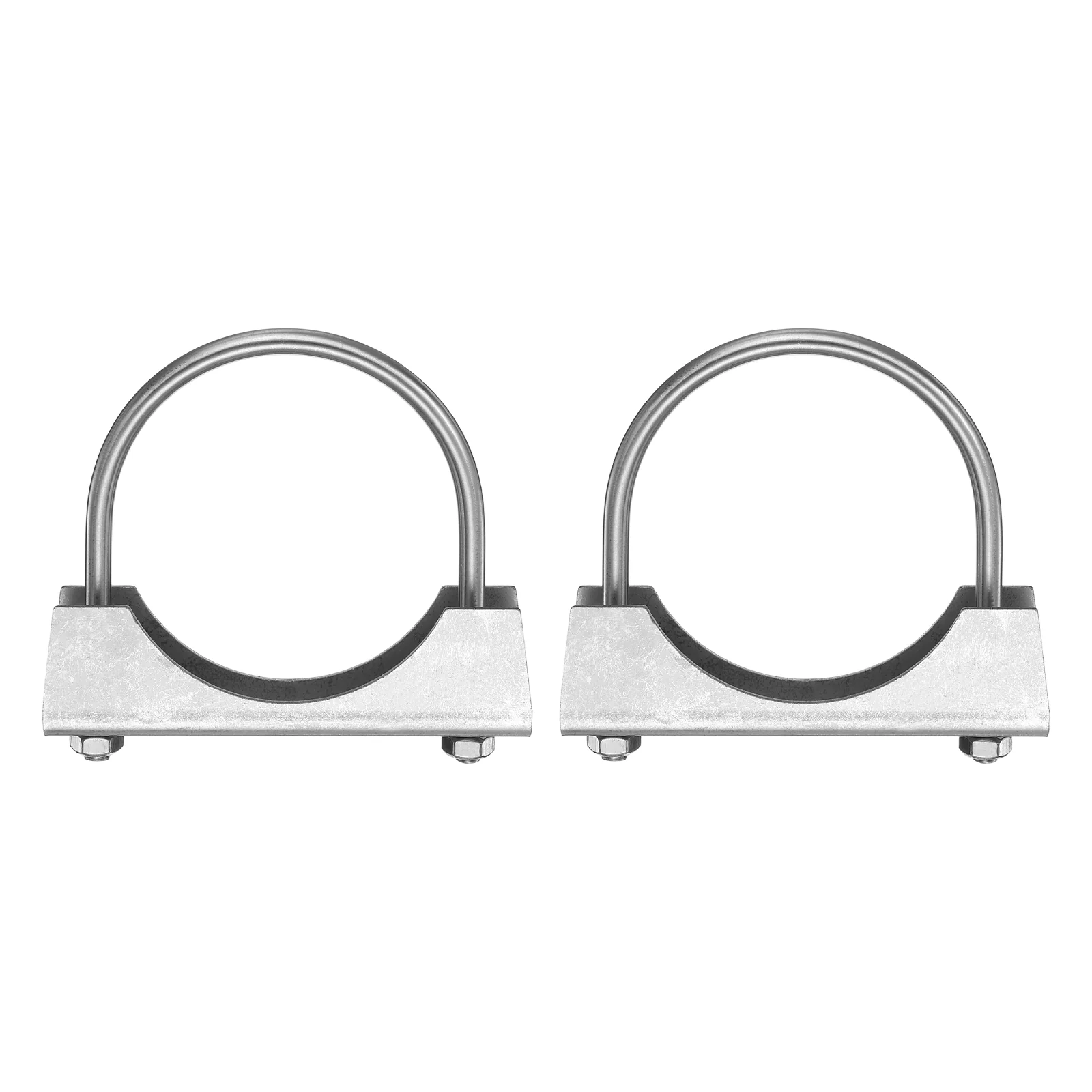 2pcs U Bolt Muffler Exhaust Clamp 89mm/3.5" 304 Stainless Steel U-Bolt Clamps