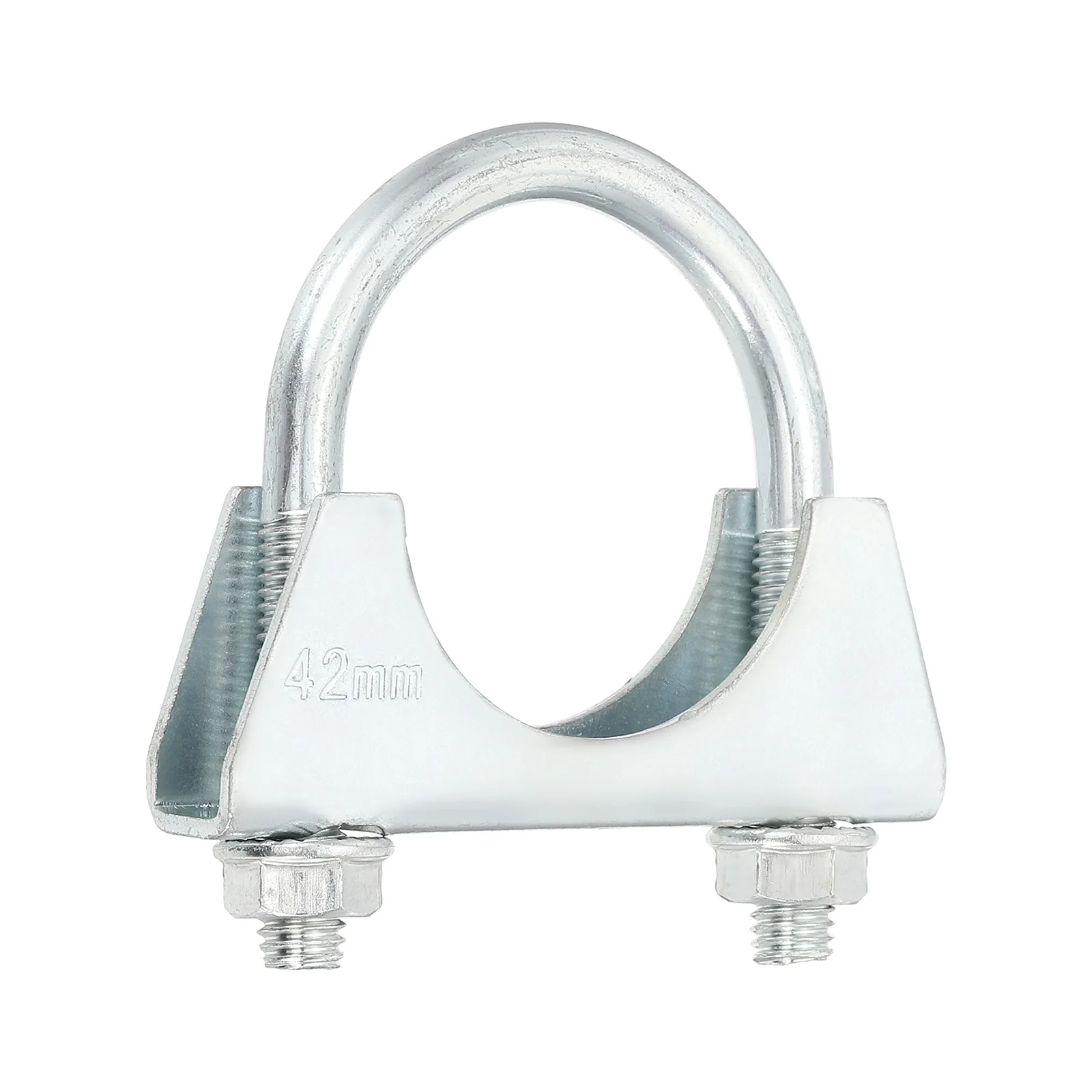 U Bolt Muffler Exhaust Clamp 42mm/1.7" Galvanized Iron U-Bolt Clamps