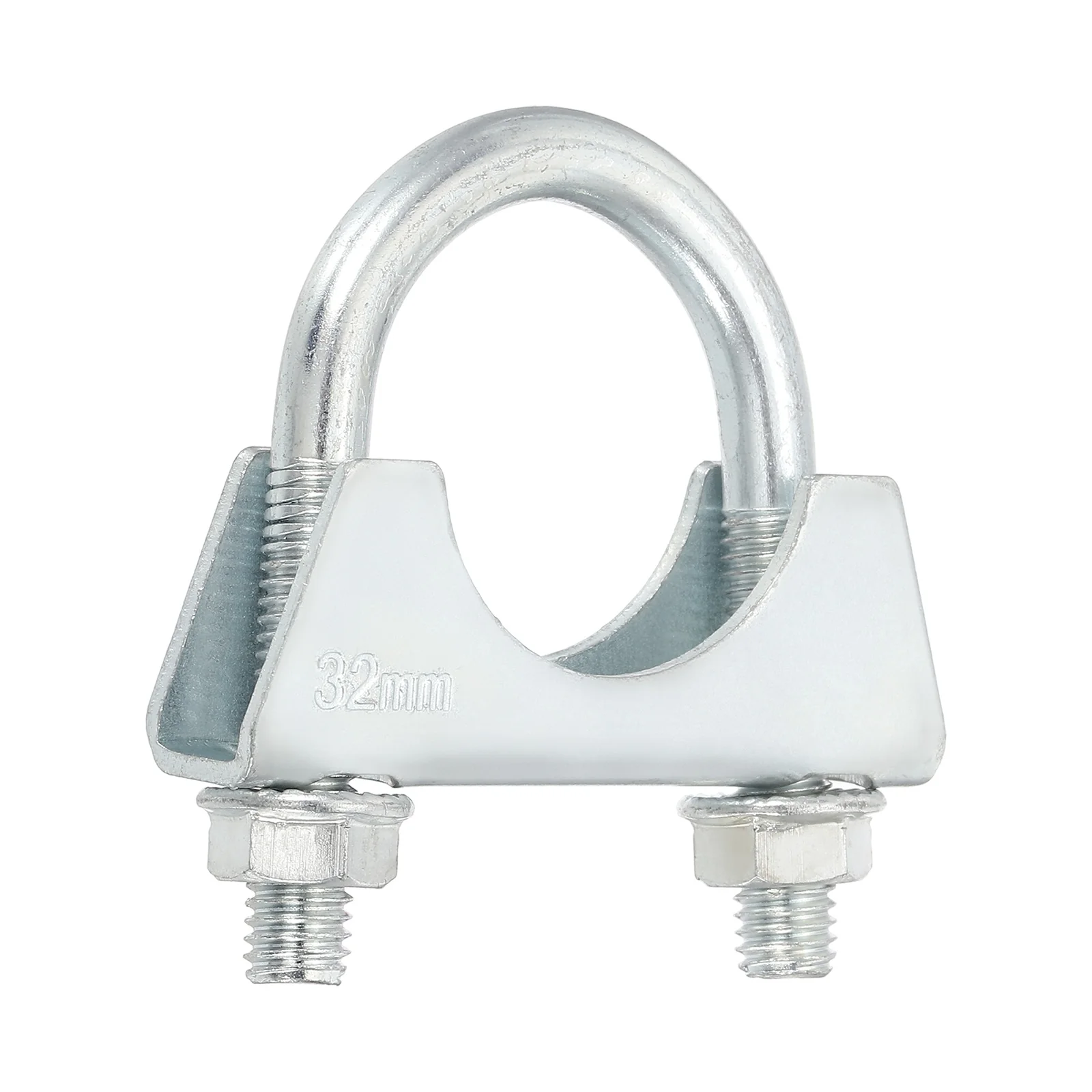 U Bolt Muffler Exhaust Clamp 32mm/1.3" Galvanized Iron U-Bolt Clamps