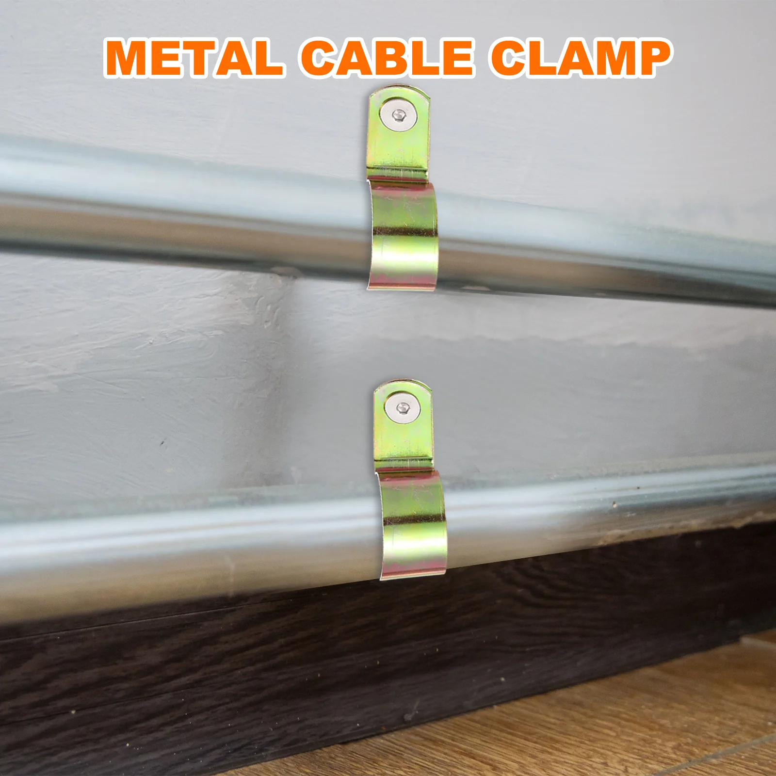 6pcs 2" Galvanized Carbon Steel Cable Clamps Pipe Strap Clip - Image 6
