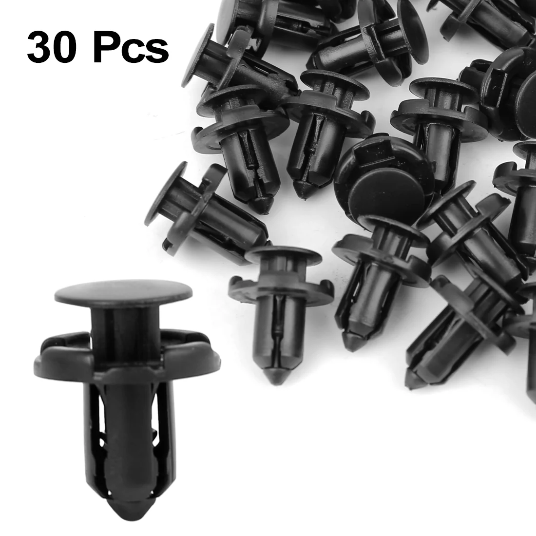 Uxcell 30pcs 9mm Hole Nylon Push Retainers Bumper Clips Fasteners Rivets Clips MR200300 for Honda - Image 3