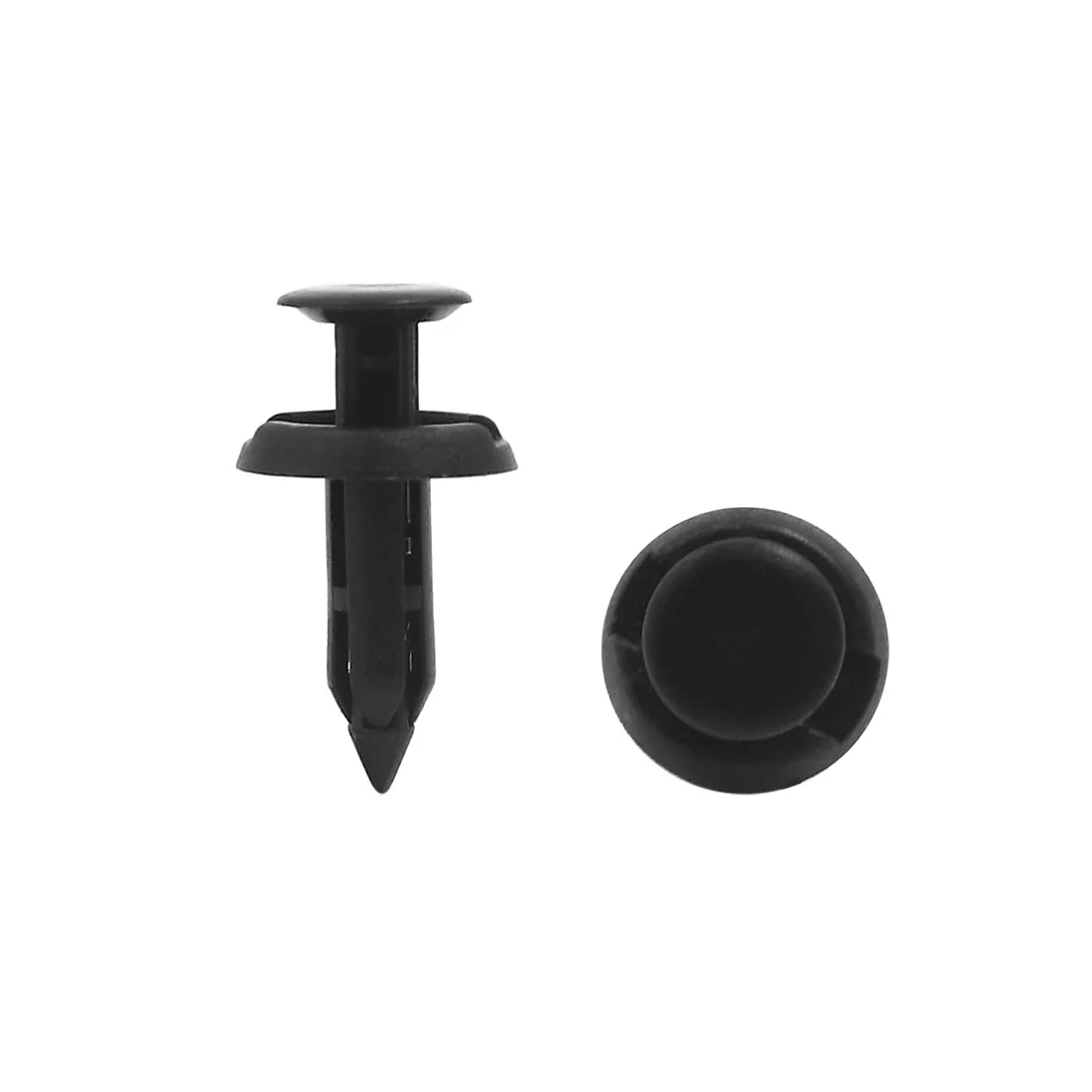 Uxcell 20Pcs 6mm Hole Dia Hole Plastic Rivets Fender Fasteners Retainers Clips Black