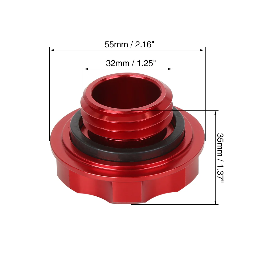 Aluminum Alloy Engine Oil Filler Cap Plug Cover Replacement Red for Honda EK Civic EG - Image 4