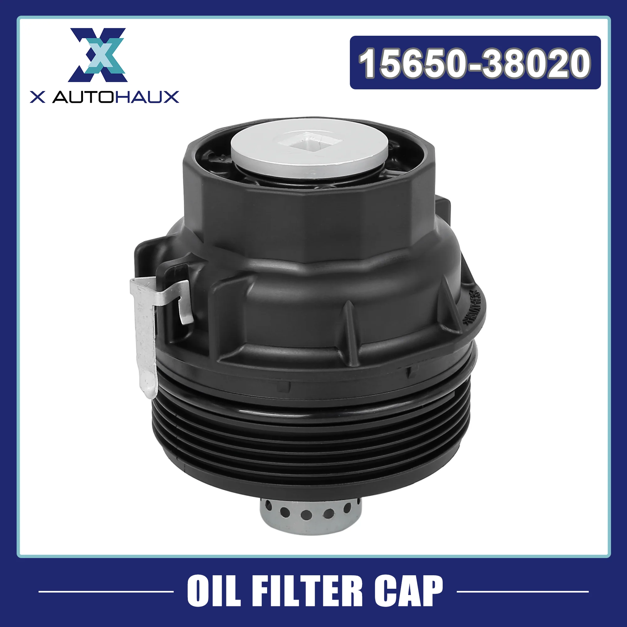 Black Oil Filter Cap Cover 15650-38020 Replacement for Toyota 4Runner FJ Tundra for Lexus - Image 3