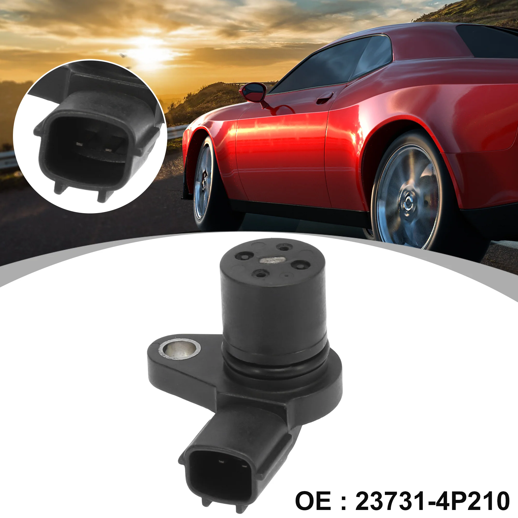 23731-4P210 Car Engine Replacement Crankshaft Position Sensor Black for Nissan Pathfinder 2002-2004 - Image 2