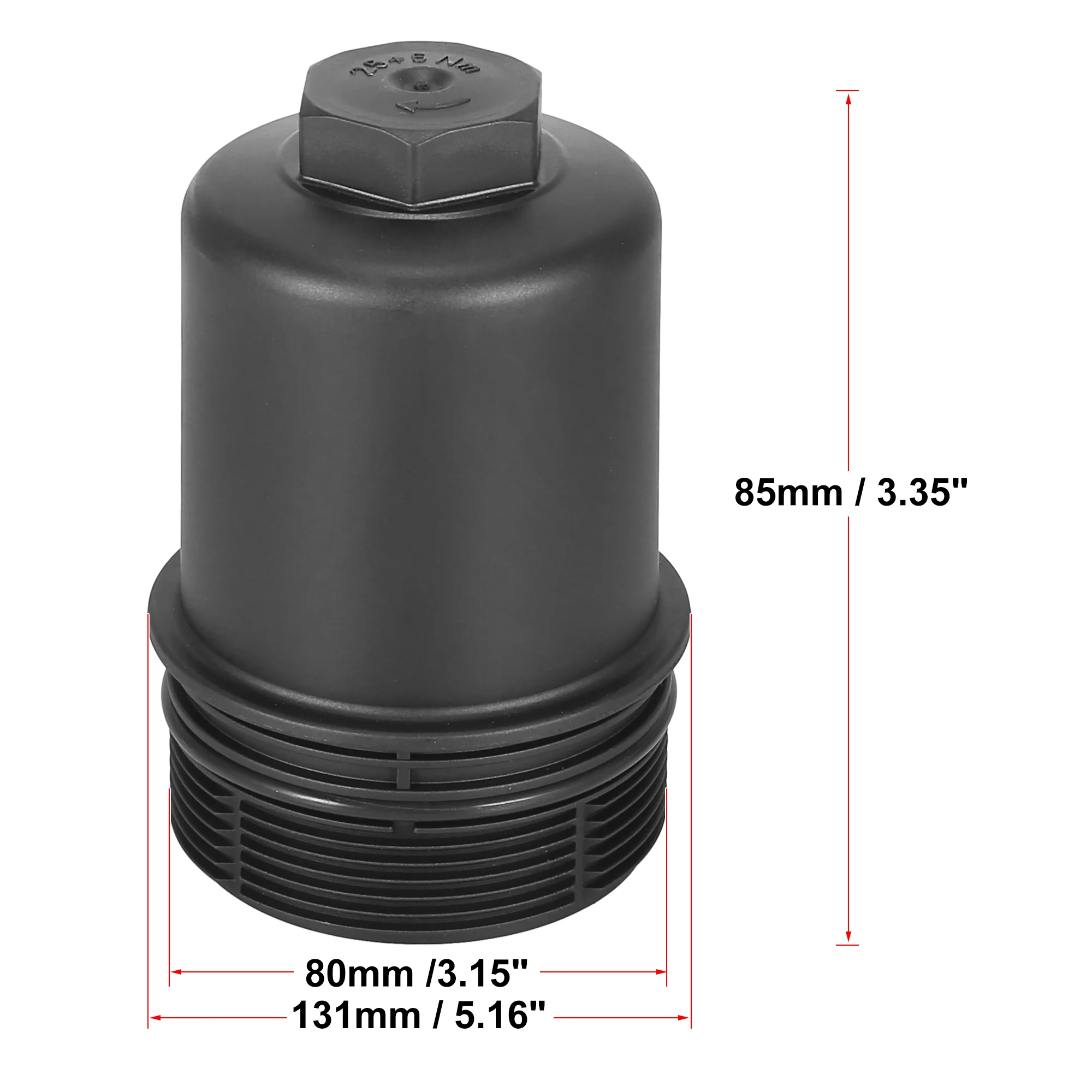 Car Oil Filter Cap Assembly Housing for Land Rover 2011-2019 LR023041 - Image 5