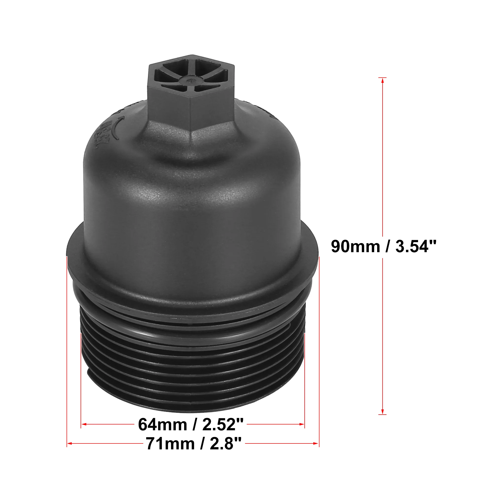 Car Oil Filter Cap Assembly Housing for Chrysler 200 300 for Dodge Avenger Charger for Jeep for Dodge for Ram 68191350AA 68191350AA-001 - Image 5