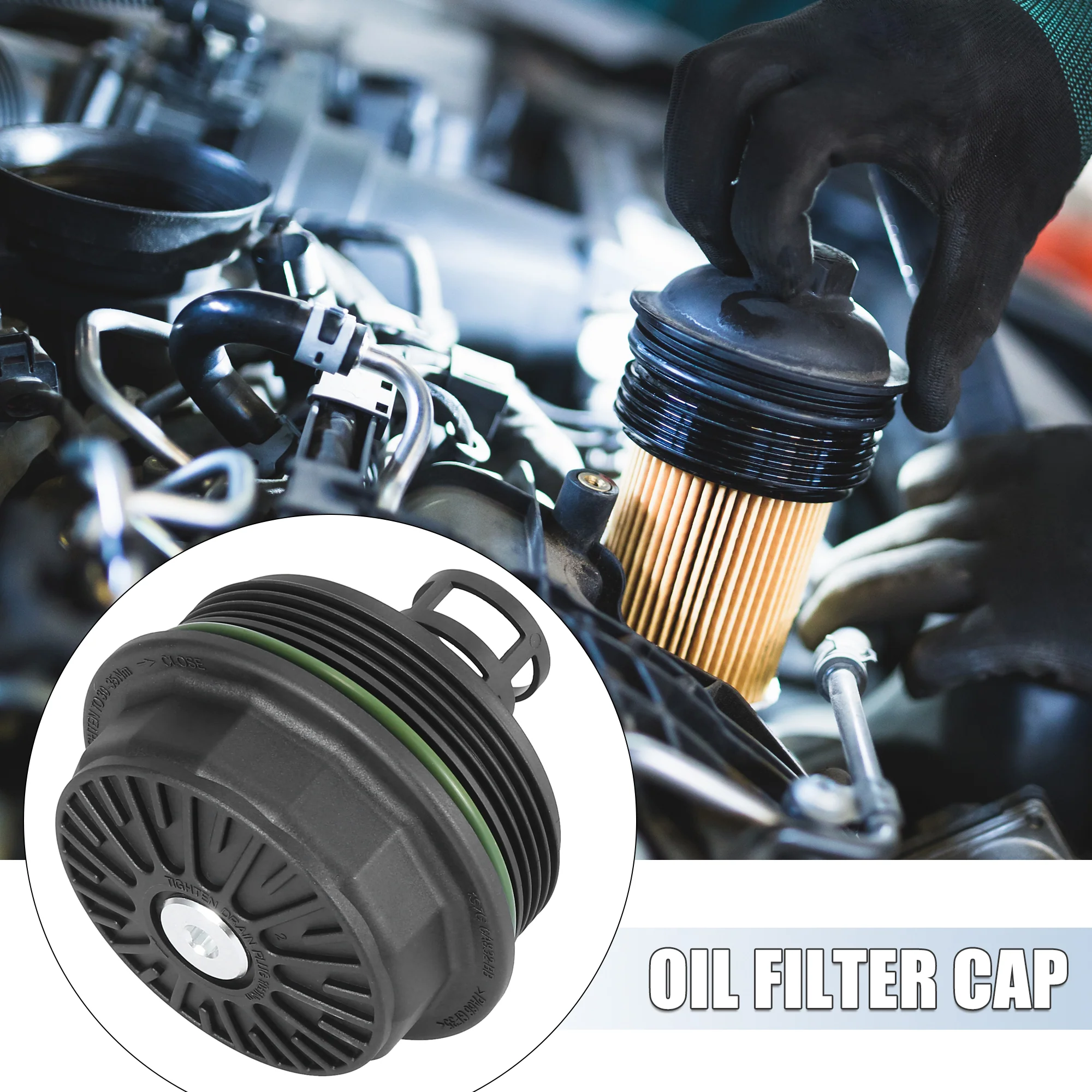 Car Oil Filter Cap Assembly Housing for Ford Escape for Mazda 6 CX-7 Tribute for Mercury 1S7G-6A832-BB 1S7G-6A832-BA - Image 4