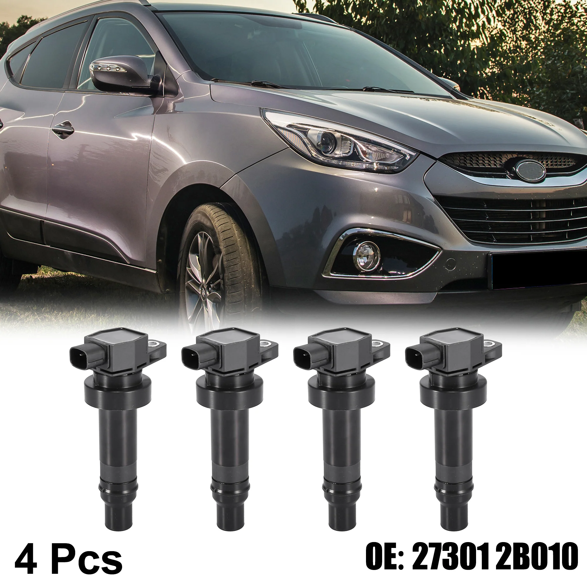 4pcs Car Ignition Coil Engine Ignition Coil Replacement 27301-2B010 for Hyundai for Kia Soul 2010 2011 - Image 2