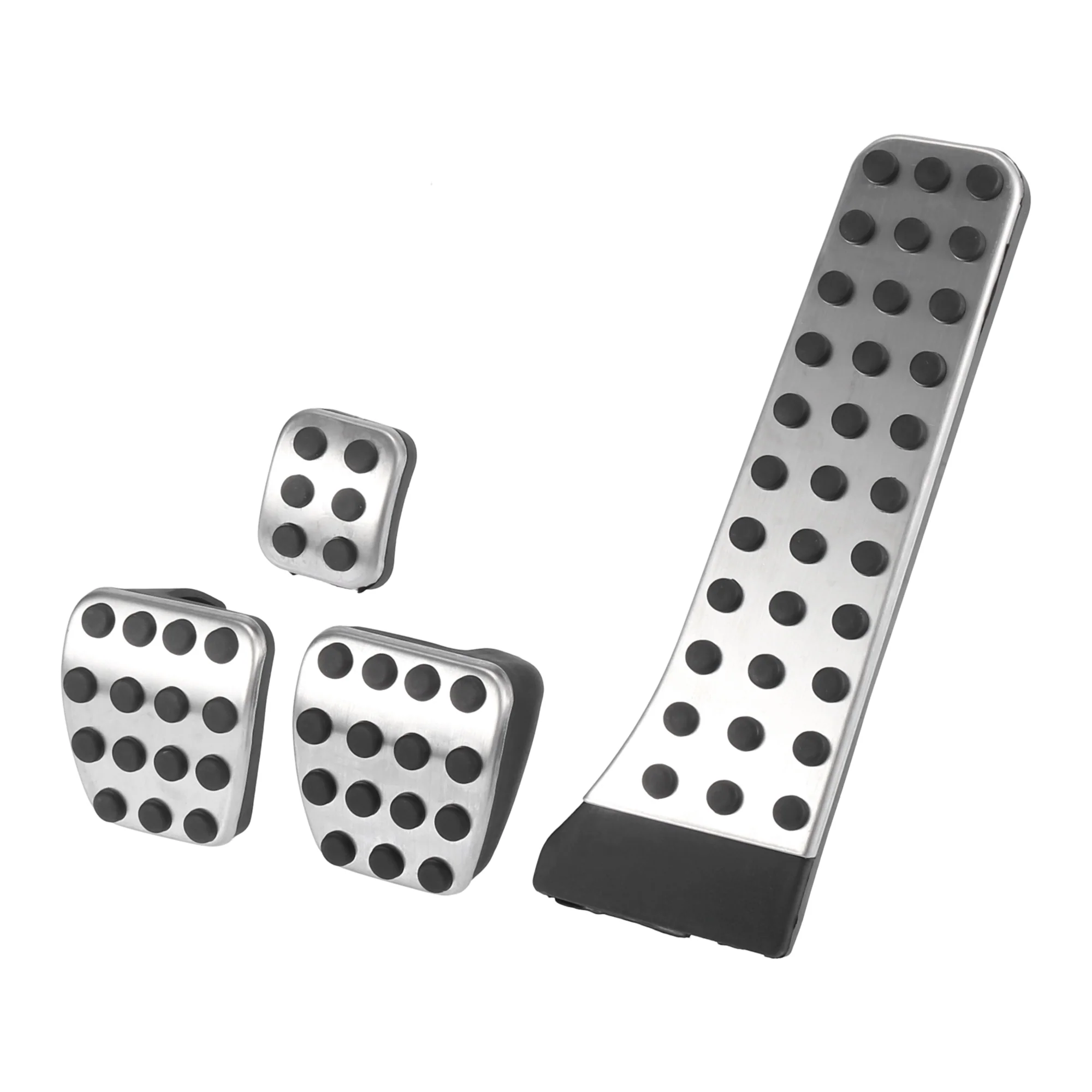4 Pcs Manual Transmission Car Anti-Slip Brake Gas Foot Pedal Pads Stainless Steel Accelerator Pedal Covers for Mercedes-Benz - Image 3