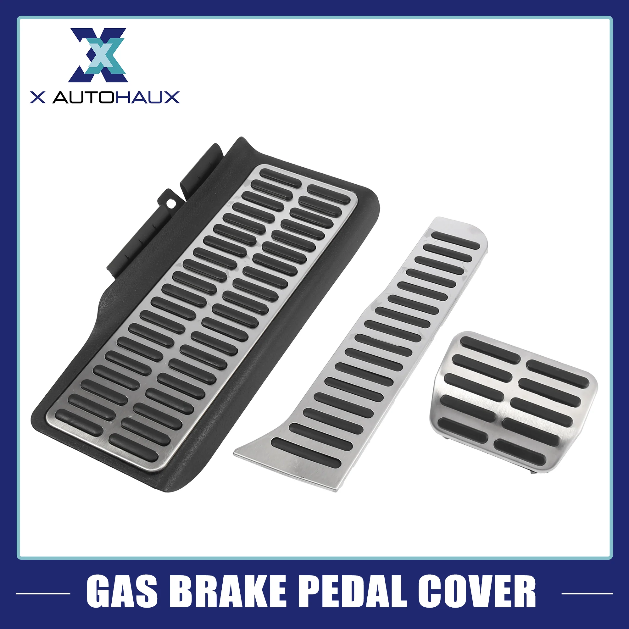 3 Pcs Automatic Car Anti-Slip Brake Gas Foot Pedal Pads Stainless Steel Accelerator Pedal Covers for Volkswagen Sagitar Jetta MK6 - Image 3