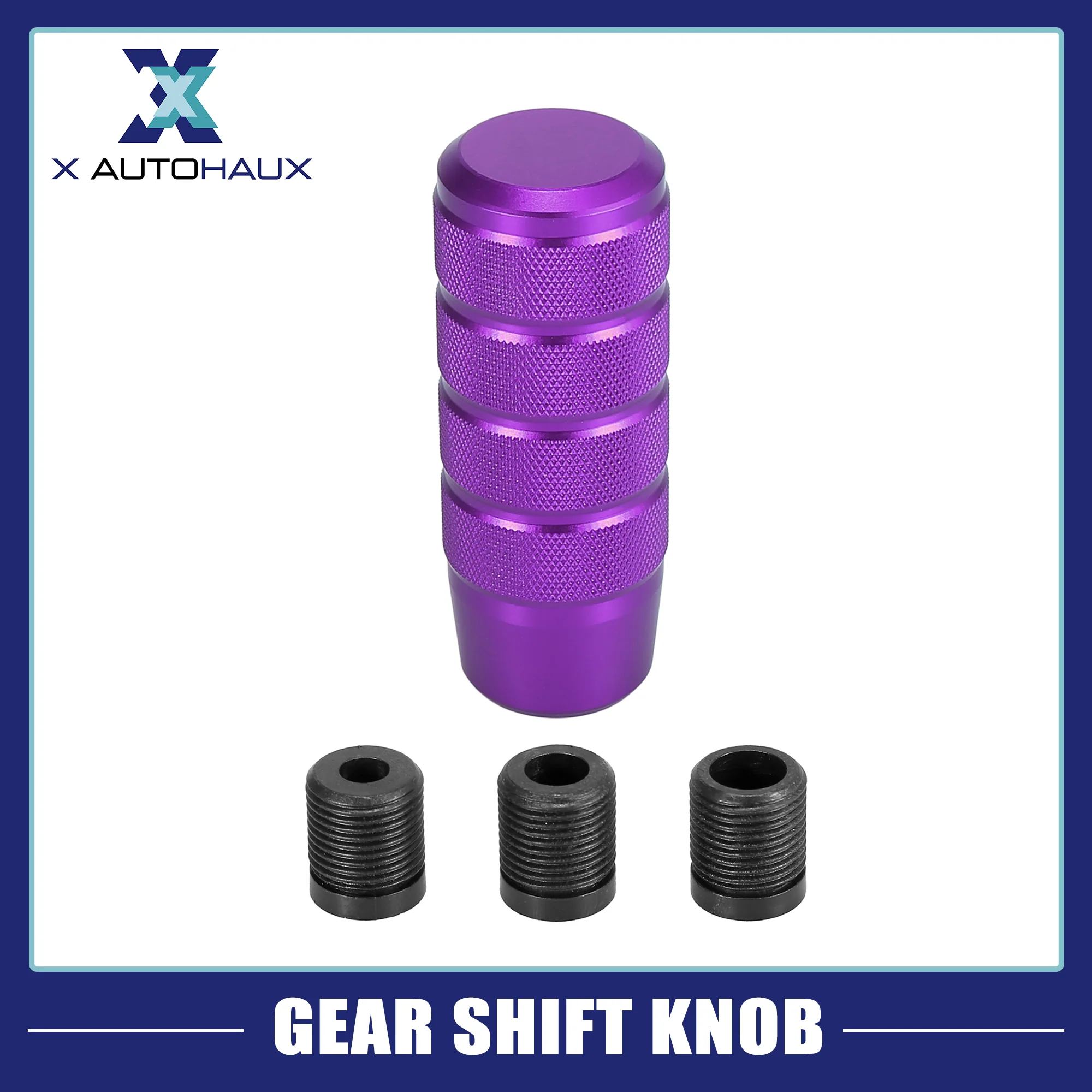 Metal Universal 9.5cm Shift Knob Gear Shift Manual Transmission Stick Shift Knob Set for Car Purple - Image 3
