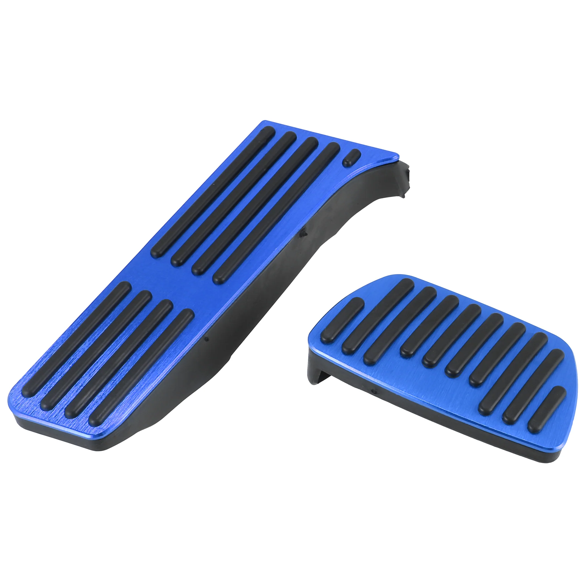 1 Set Anti Slip No Drilling Aluminum Alloy Brake and Gas Accelerator Pedal Covers Foot Pedal Pads for Toyota RAV4 Avalon Camry Highlander Blue - Image 7