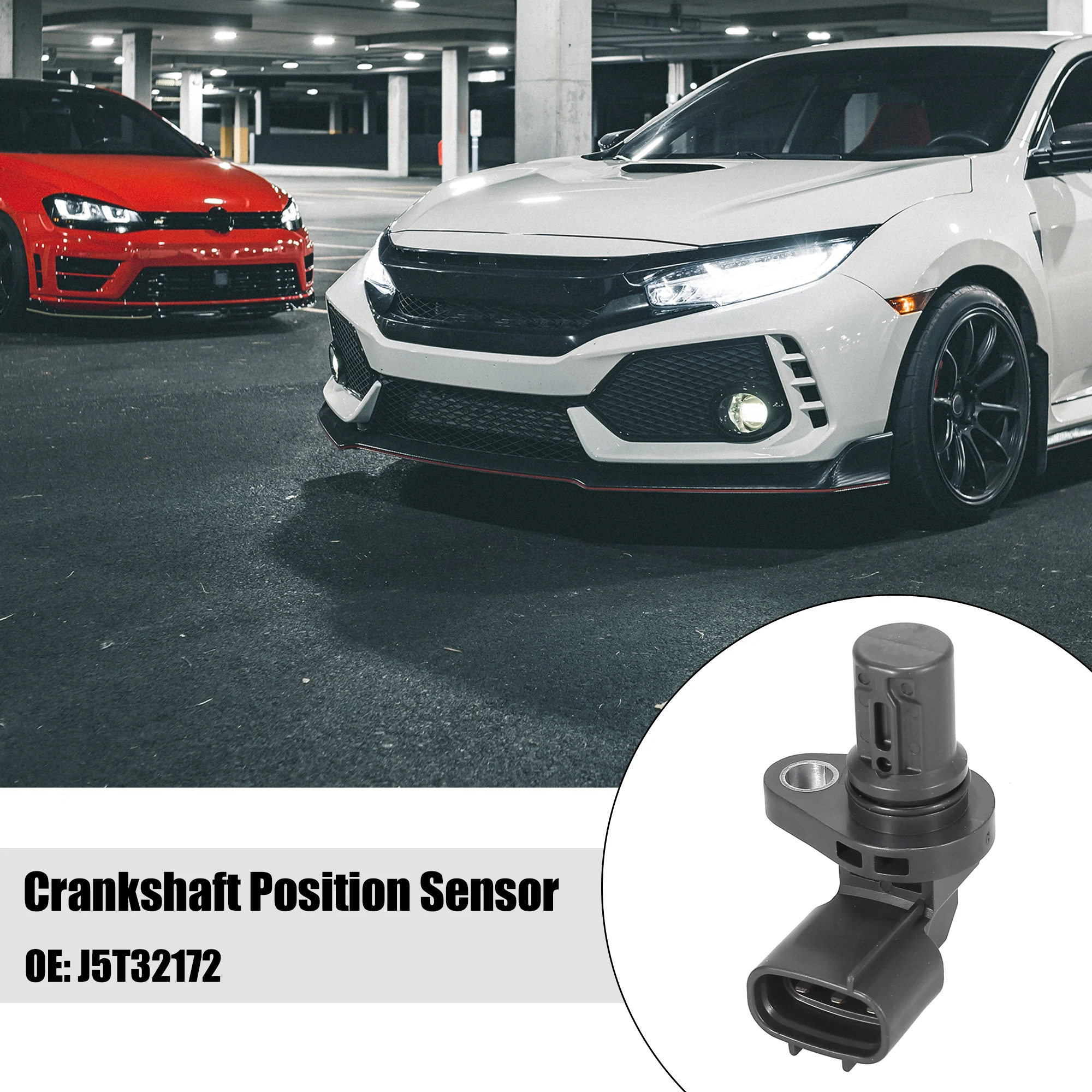 J5T32172 Car Engine Crankshaft Position Sensor 3 Pins Replacement for Suzuki Vitara Swift SX4 Ignis Grand Vitara Black - Image 4