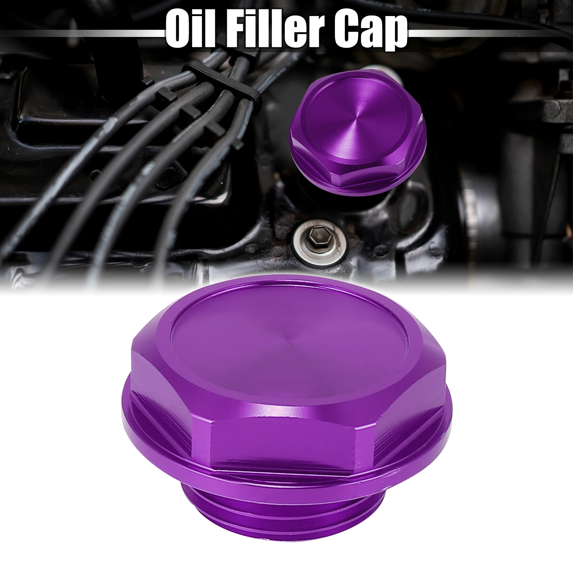 Purple Aluminum Alloy Gas Engine Oil Filler Cap Plug Cover for Toyota RAV4 Corolla 4Runner Sienna Tundra Tacoma Camry Venza C-HR - Image 2