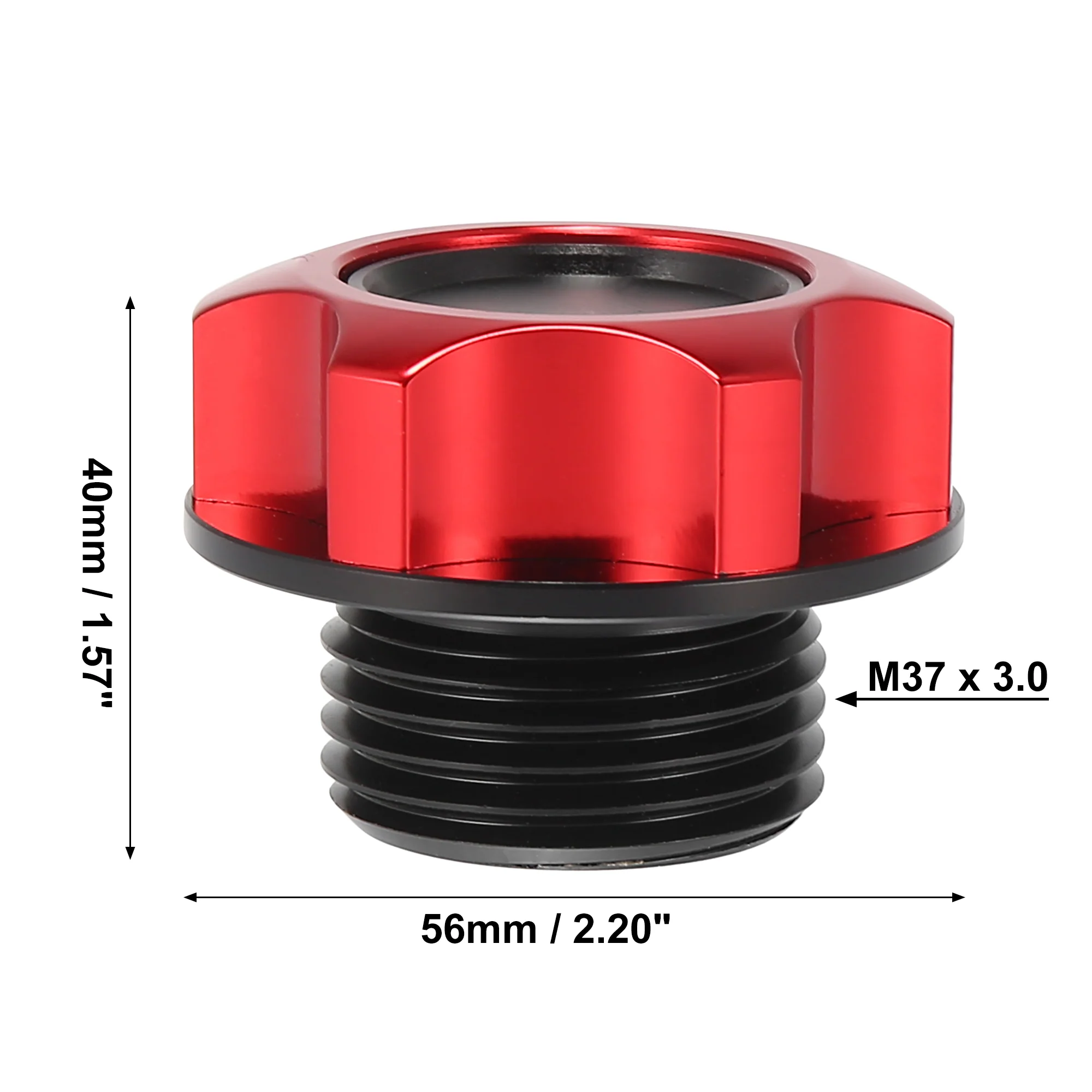 Red Aluminum Alloy Gas Engine Oil Filler Cap Plug Cover for Toyota Reiz Camry Highlander Crown Corolla - Image 5
