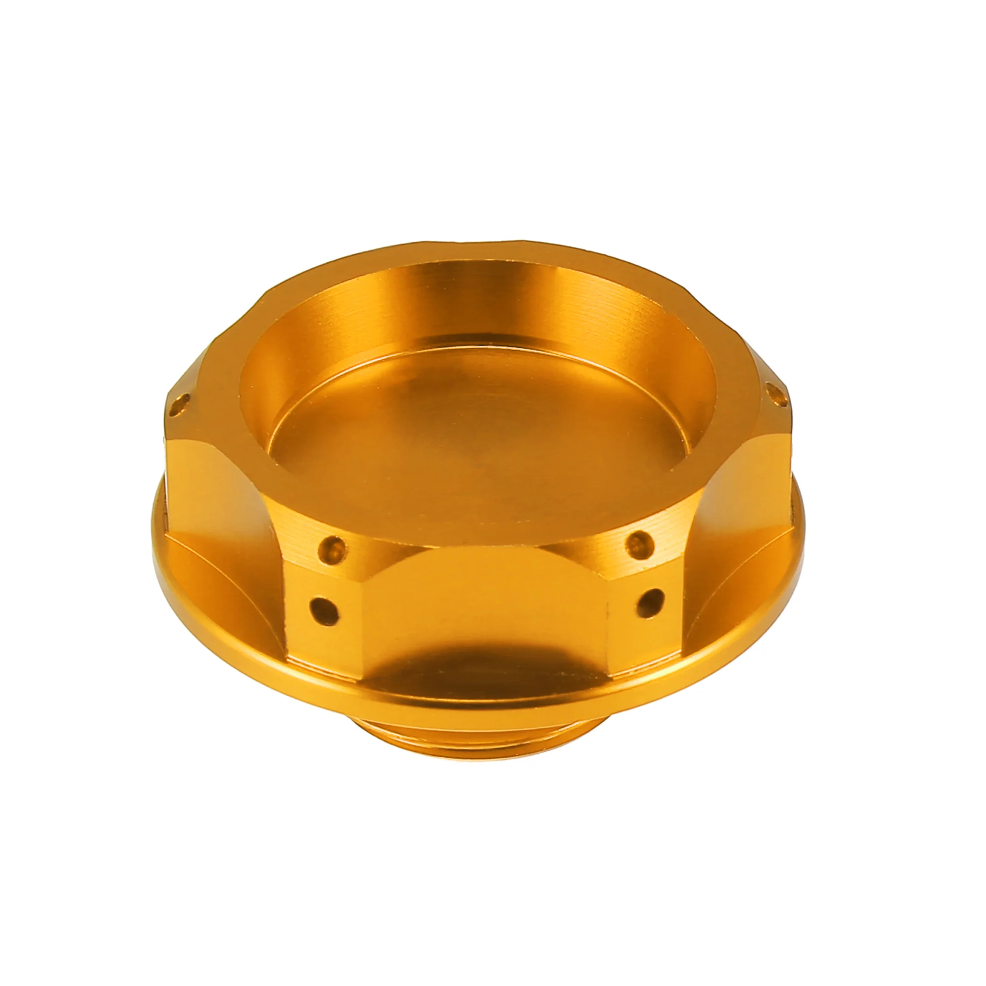 Gold Tone Aluminum Alloy Gas Engine Oil Filler Cap Plug Cover for Subaru Impreza Outback Legacy - Image 3