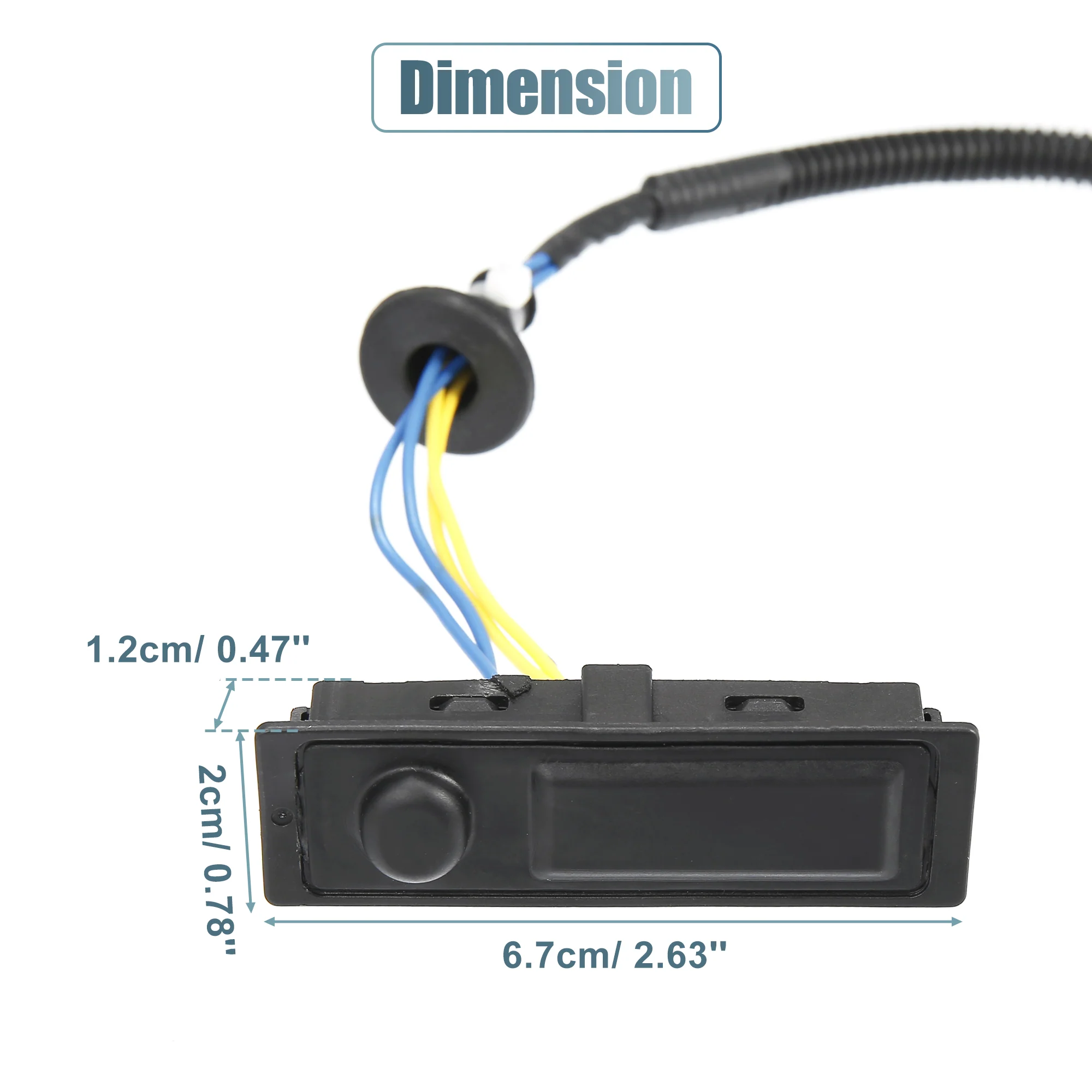 25380-3JA0A for Nissan Pathfinder Platinum 2016-2020 for Nissan Pathfinder Platinum Hybrid 2014-2015 Rear Liftgate Trunk Open Release Switch w/Intelligent Key - Image 5