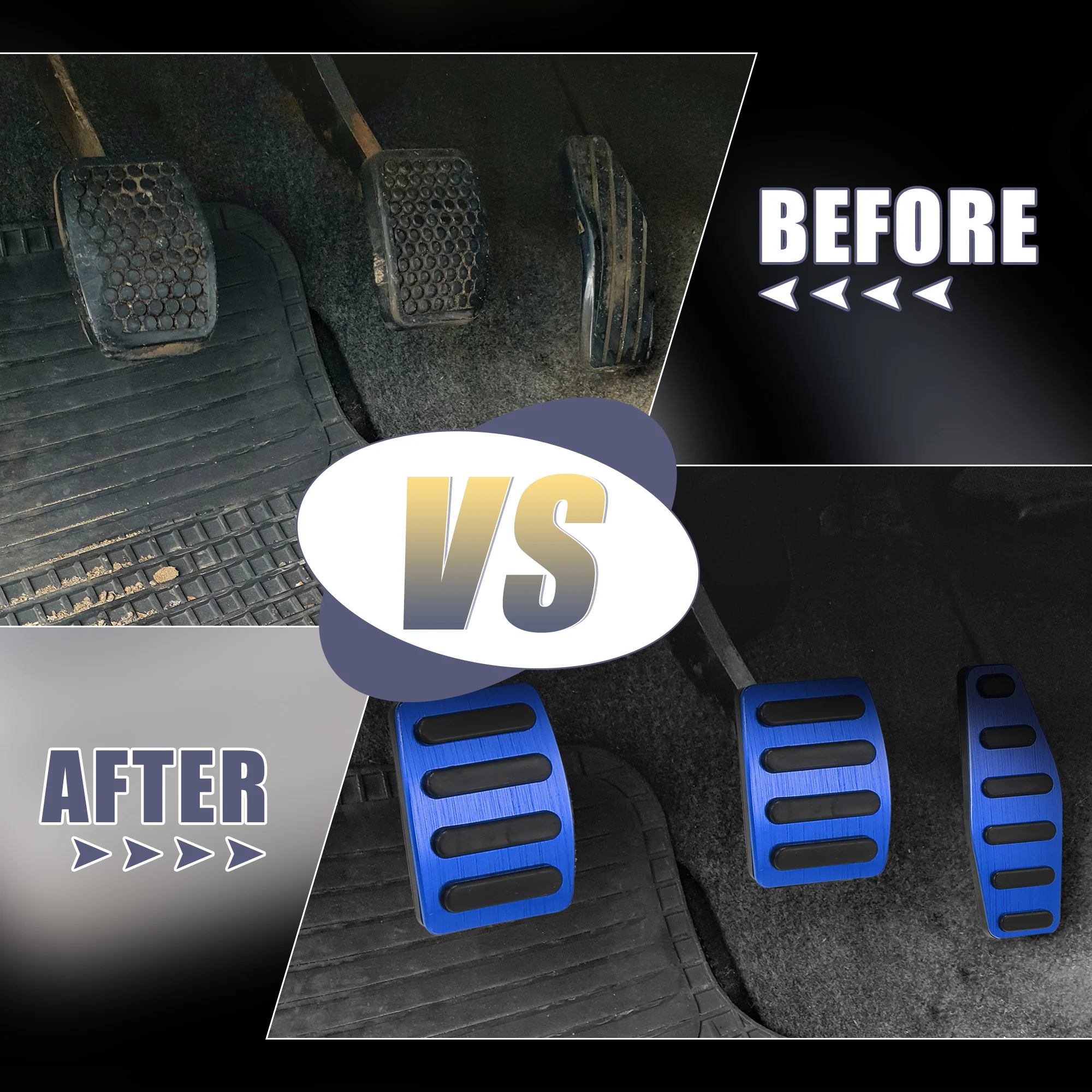 1 Set Manual Transmission Clutch Pedal Cover Brake Pedal Pad Gas Accelerator Pedal Cover for Suzuki Jimny JB64W Sierra JB74W Blue - Image 5