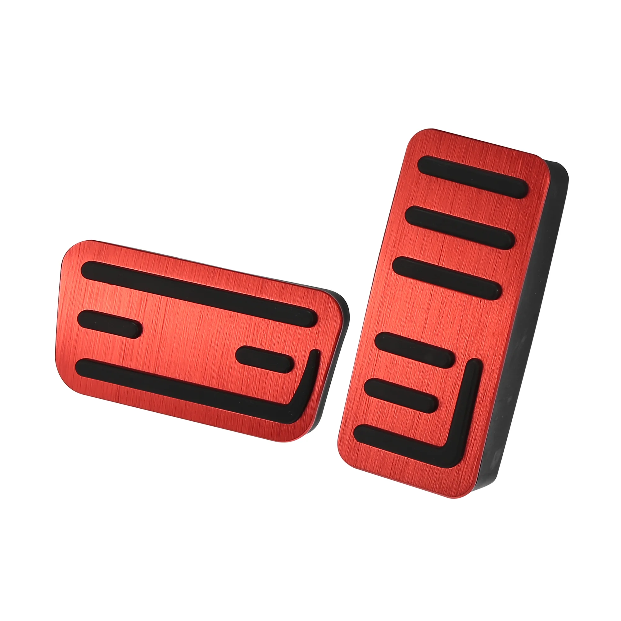 Foot Pedal Brake Gas Pedal Pad Kit Non Slip Foot Pedal Pad Covers for Honda Fit 2021 Red - Image 3