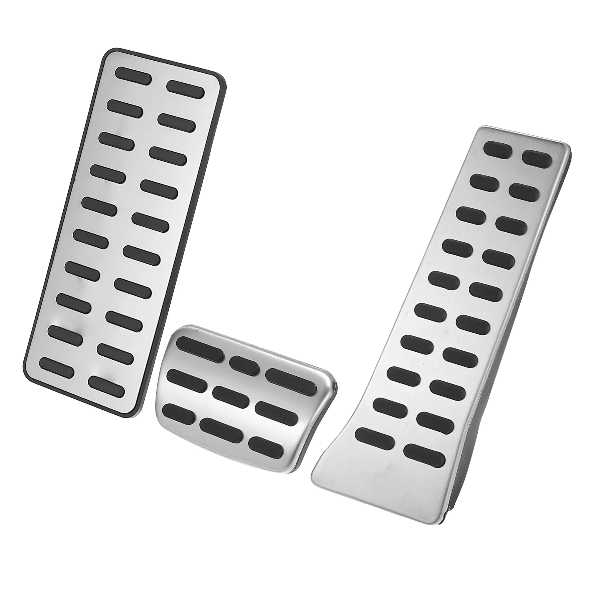 1 Set Anti Slip No Drilling Aluminum Alloy Brake Gas Accelerator Foot Pedal Pads for Hyundai Tucson Sonata 2016-2021 for Kia Sorento Optima 16-20 for Kia K5 2021-2022 Silver Tone