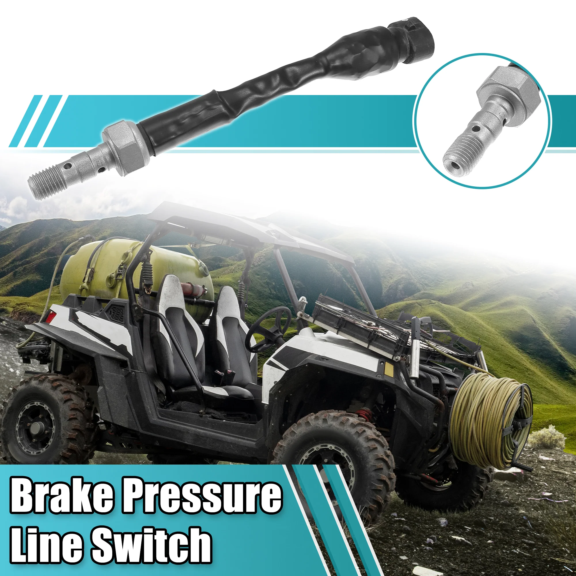Brake Pressure Line Switch 4014225 2 Pin Brake Pressure Sensor Cable for Polaris ACE 570 900 RZR 570 900 1000 for Sportsman 570 1000 for Polaris for Ranger 570 900 1000 ATV UTV - Image 2